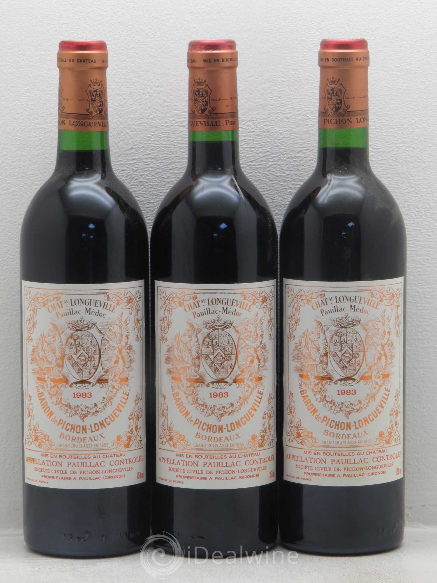 Pichon Longueville Baron 2ème Grand Cru Classé 1983 - Lot de 12 bouteilles - 4
