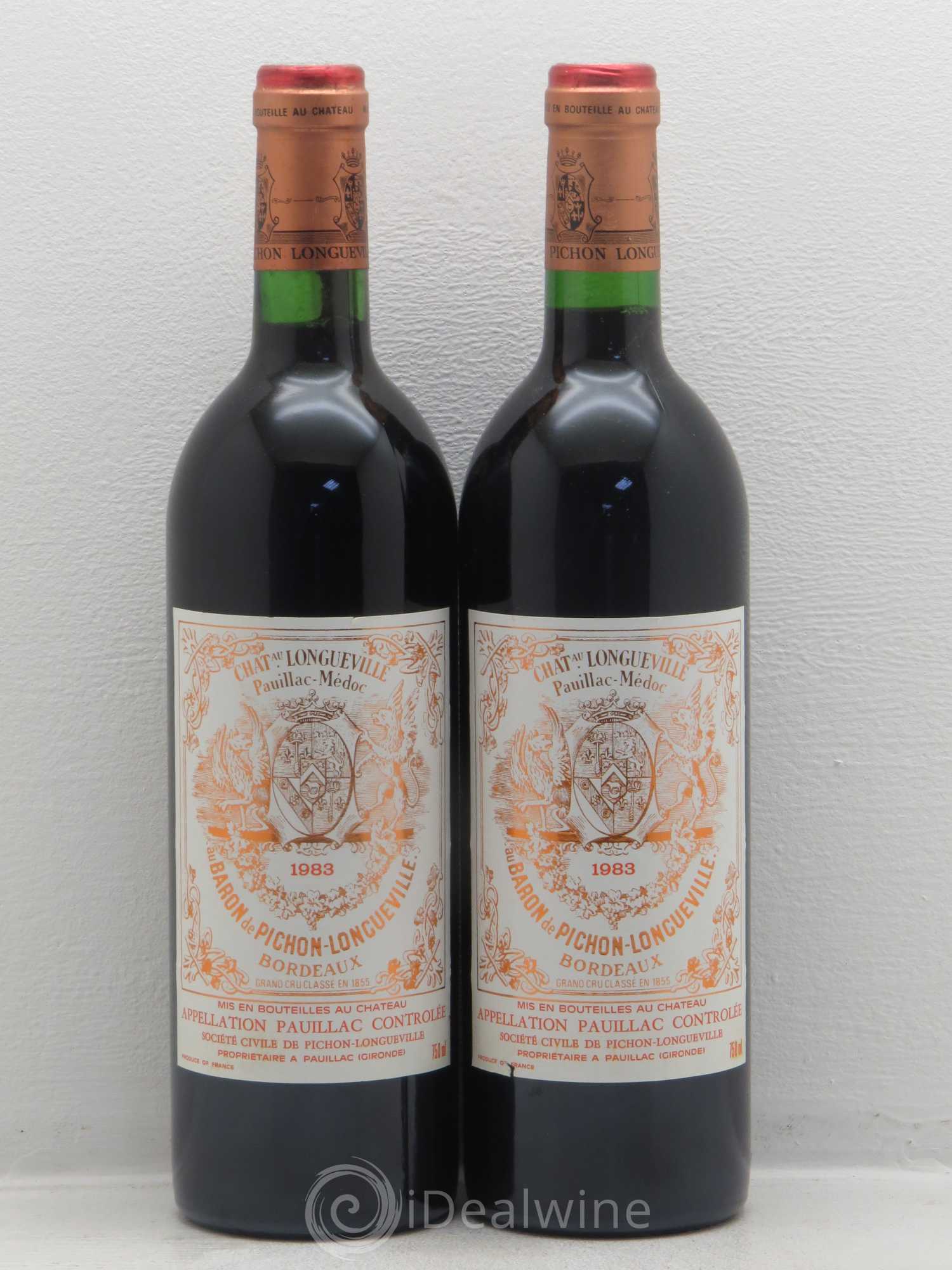 Pichon Longueville Baron 2ème Grand Cru Classé 1983 - Lot de 2 bouteilles - 0