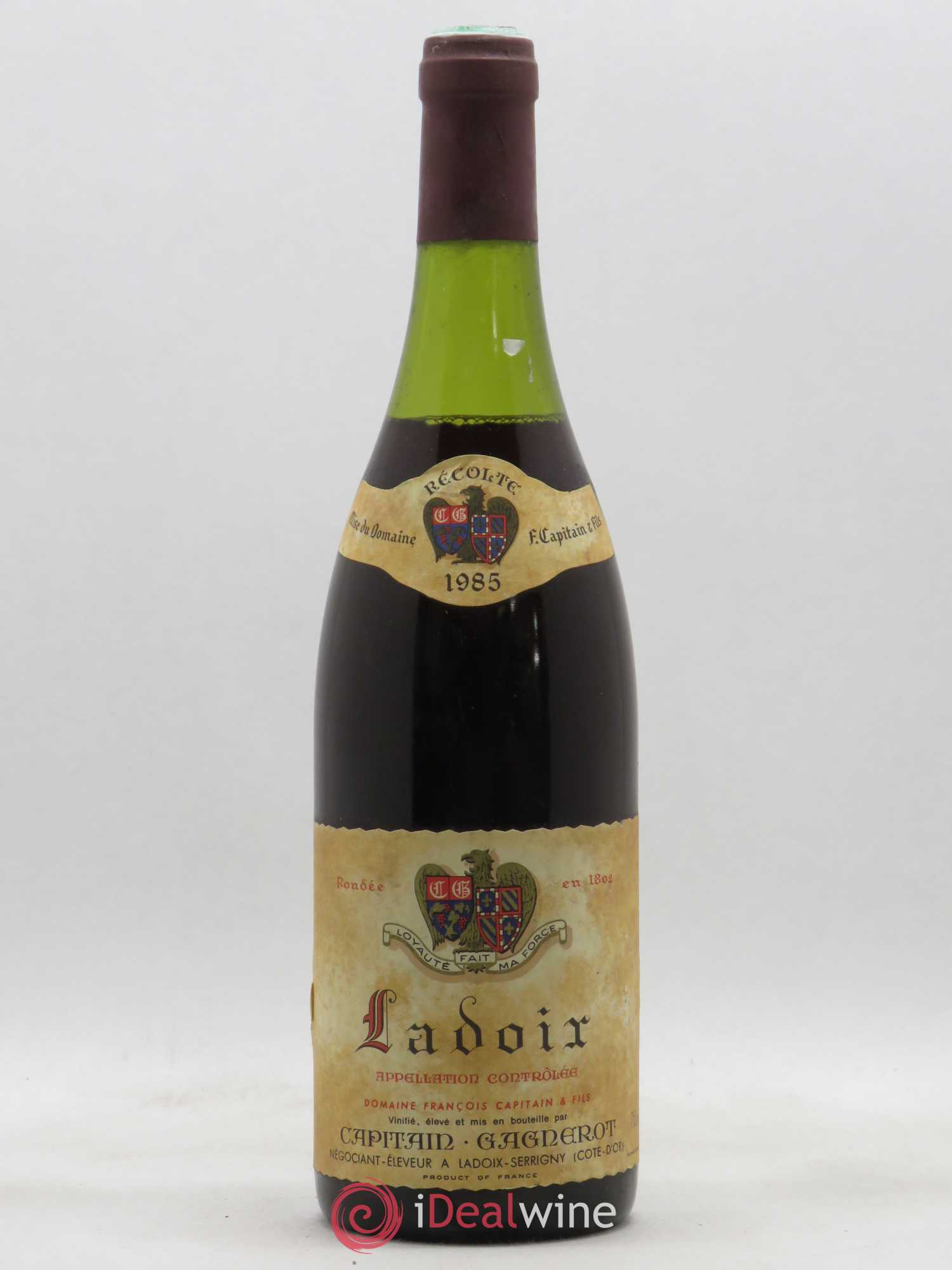 Ladoix Domaine Capitain Gagnerot (sans prix de réserve) 1985 - Posten von 1 Flasche - 0