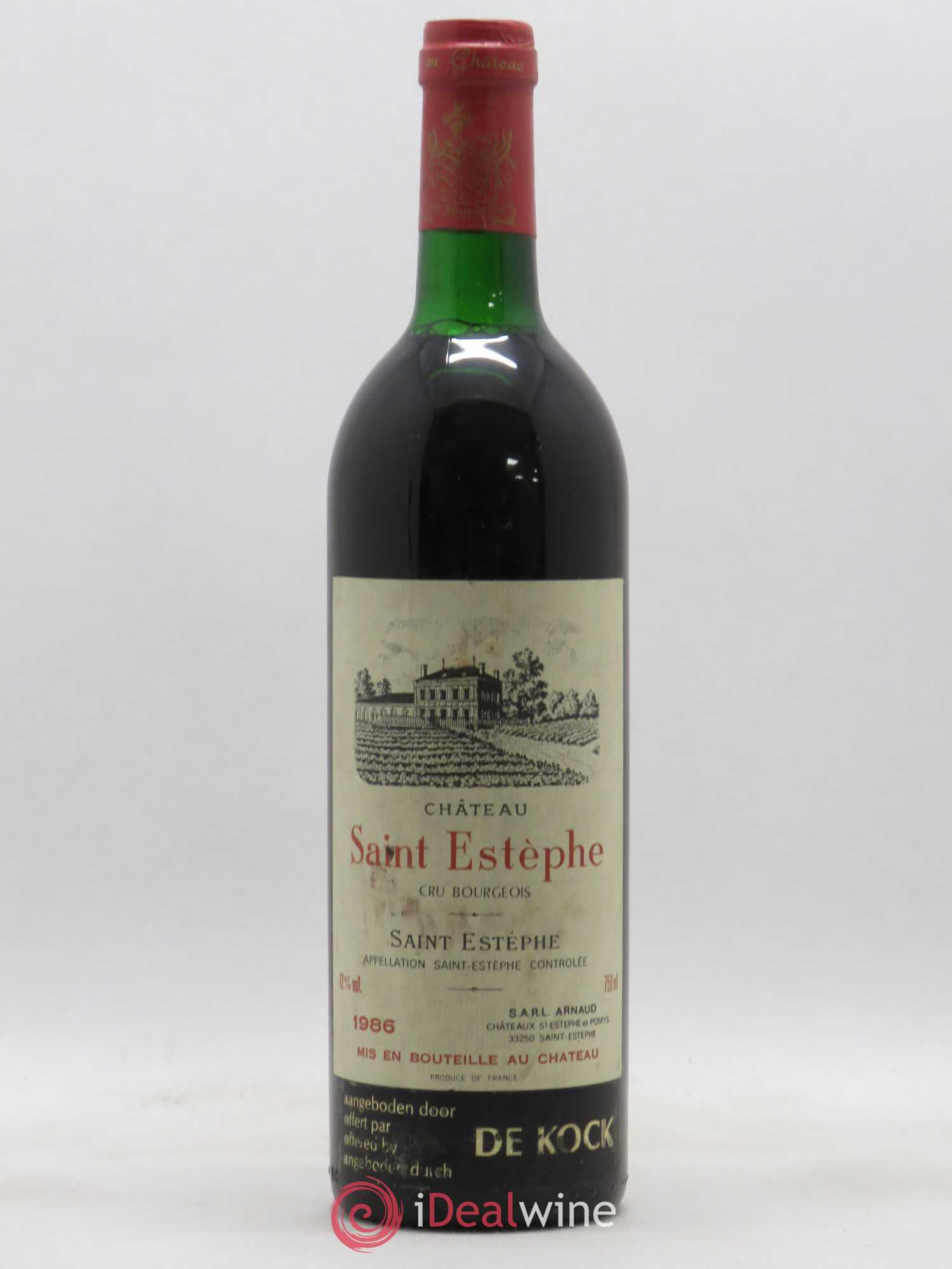 Saint-Estèphe Château Saint Estèphe 1986 - Posten von 1 Flasche - 0