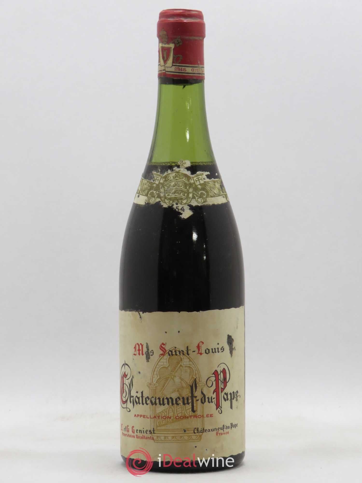 Châteauneuf-du-Pape Mas Saint Louis Geniest (sans prix de réserve) 1954 - Posten von 1 Flasche - 0