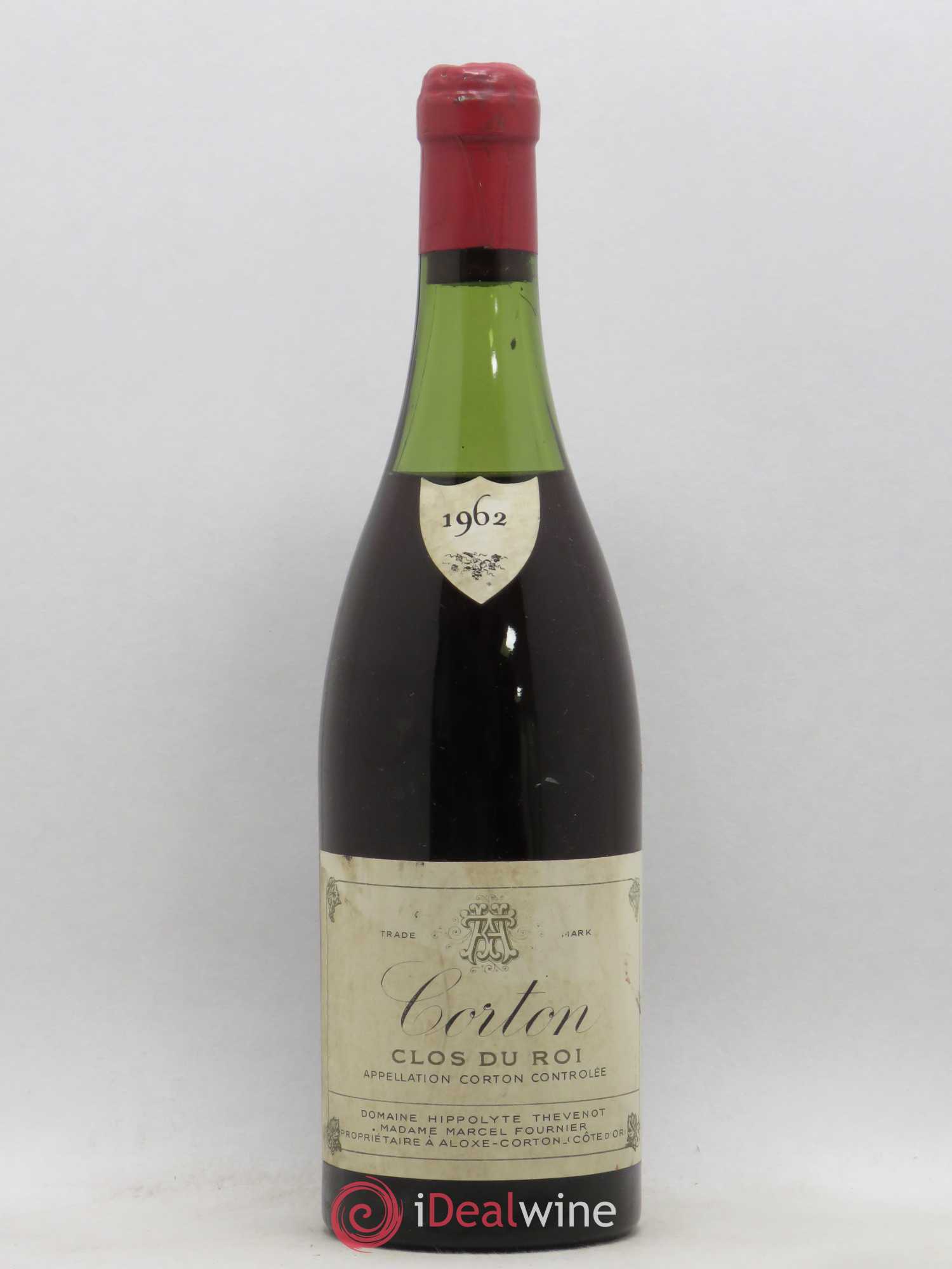 Corton Grand Cru Clos du Roy Domaine Hippolyte Thevenot (sans prix de réserve) 1962 - Posten von 1 Flasche - 0