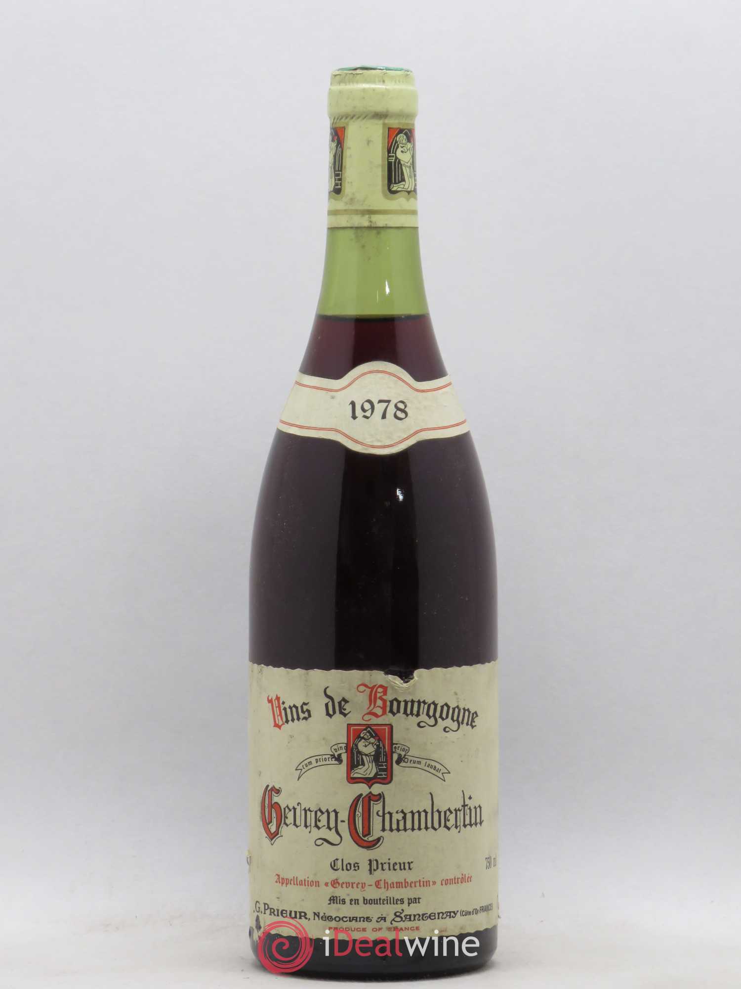 Gevrey-Chambertin Clos Prieur G Prieur 1978 - Posten von 1 Flasche - 0