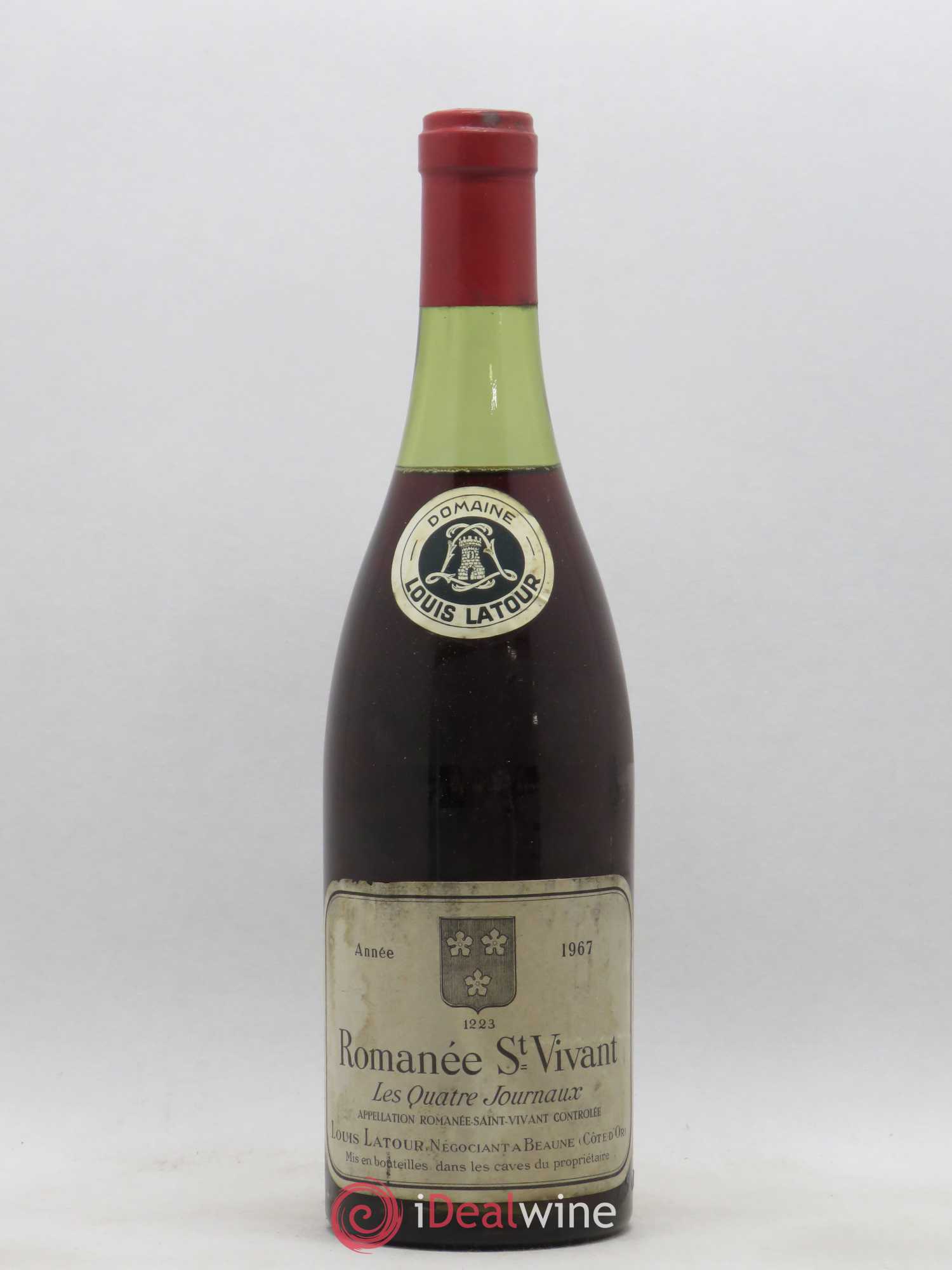 Romanée-Saint-Vivant Grand Cru Les Quatre Journaux Louis Latour 1967 - Lot de 1 bouteille - 0