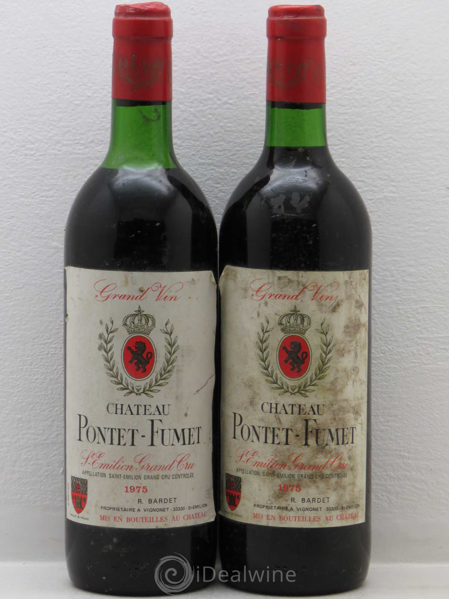 Pontet-Fumet 1975 - Lot de 2 bouteilles - 0