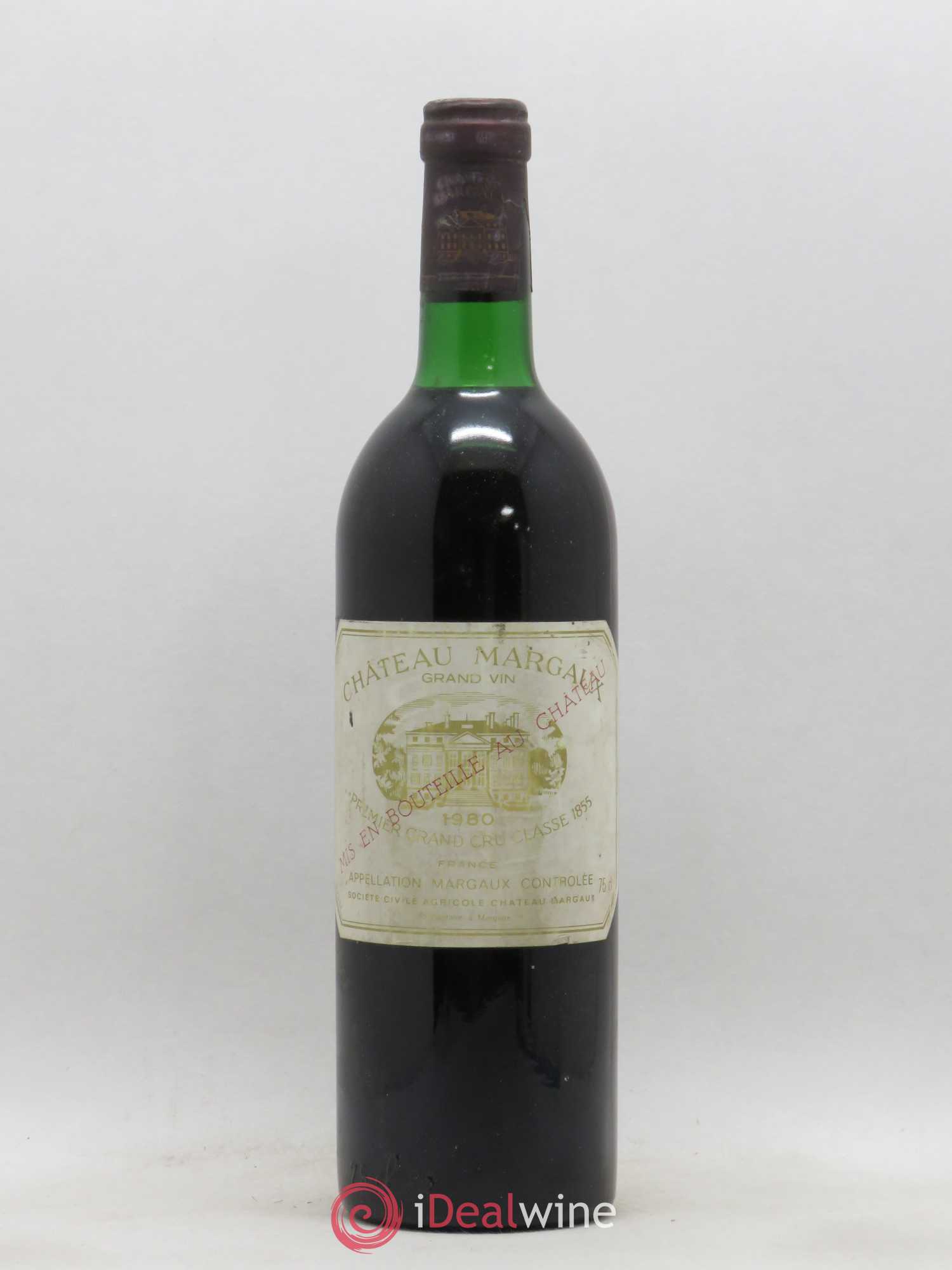 Château Margaux 1er Grand Cru Classé 1980 - Lot de 1 bouteille - 0