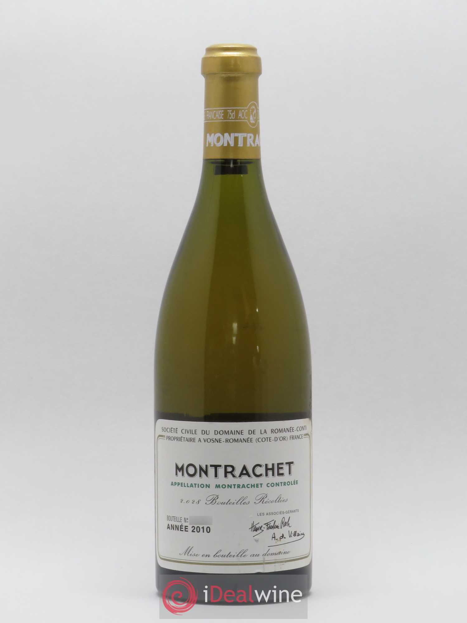 Montrachet Grand Cru Domaine de la Romanée-Conti 2010 - Lot de 1 bouteille - 0