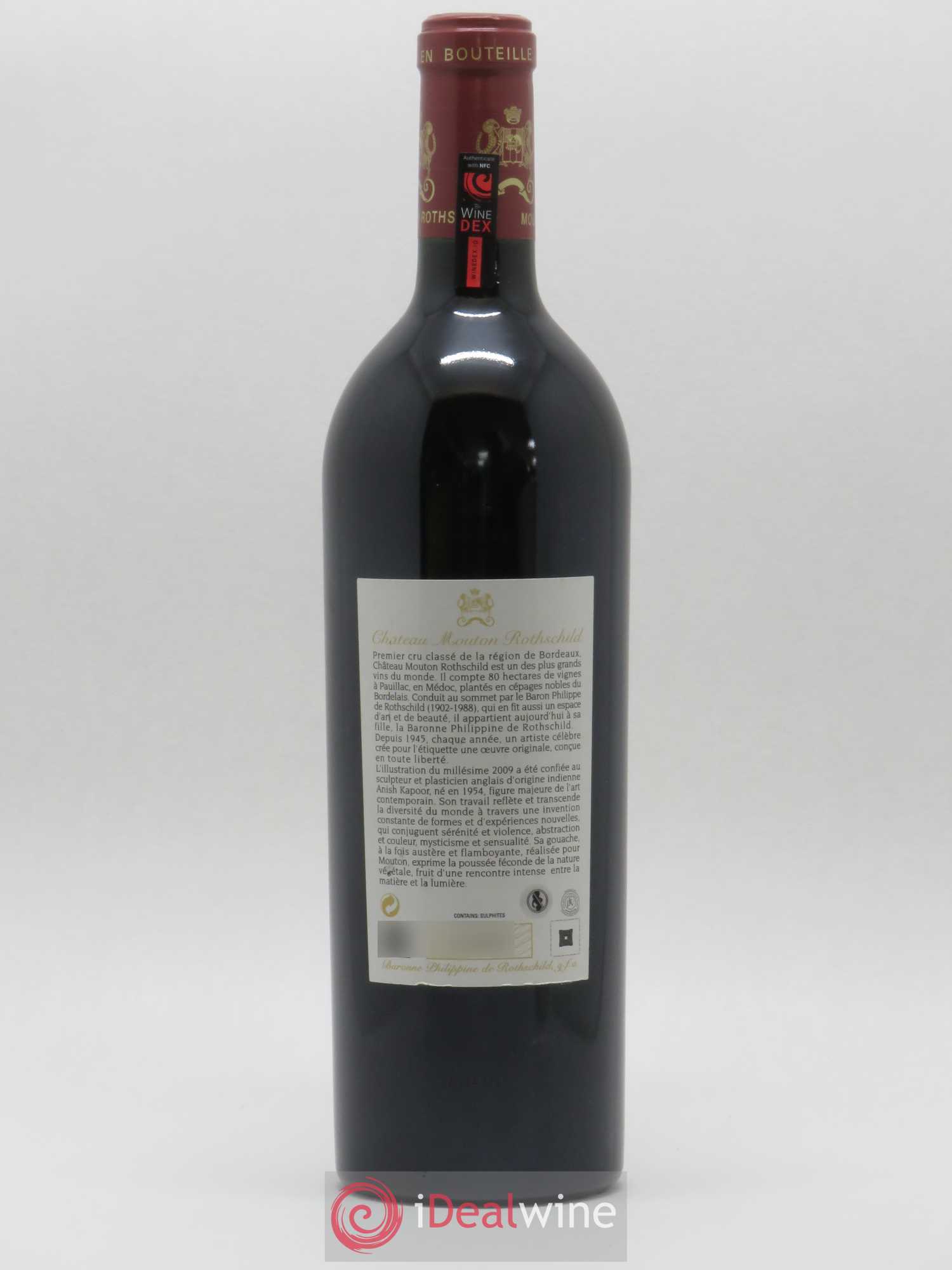 Château Mouton Rothschild 1er Grand Cru Classé 2009 - Lot de 1 bouteille - 1