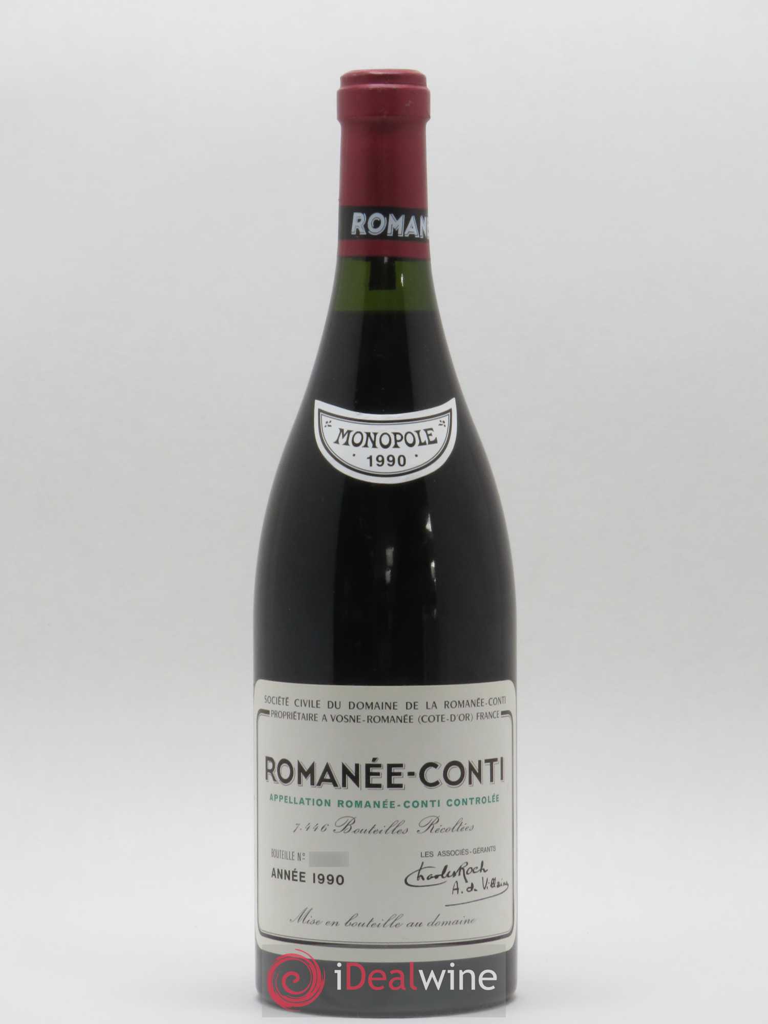 Romanée-Conti Grand Cru Domaine de la Romanée-Conti 1990 - Lotto di 1 bottiglia - 0