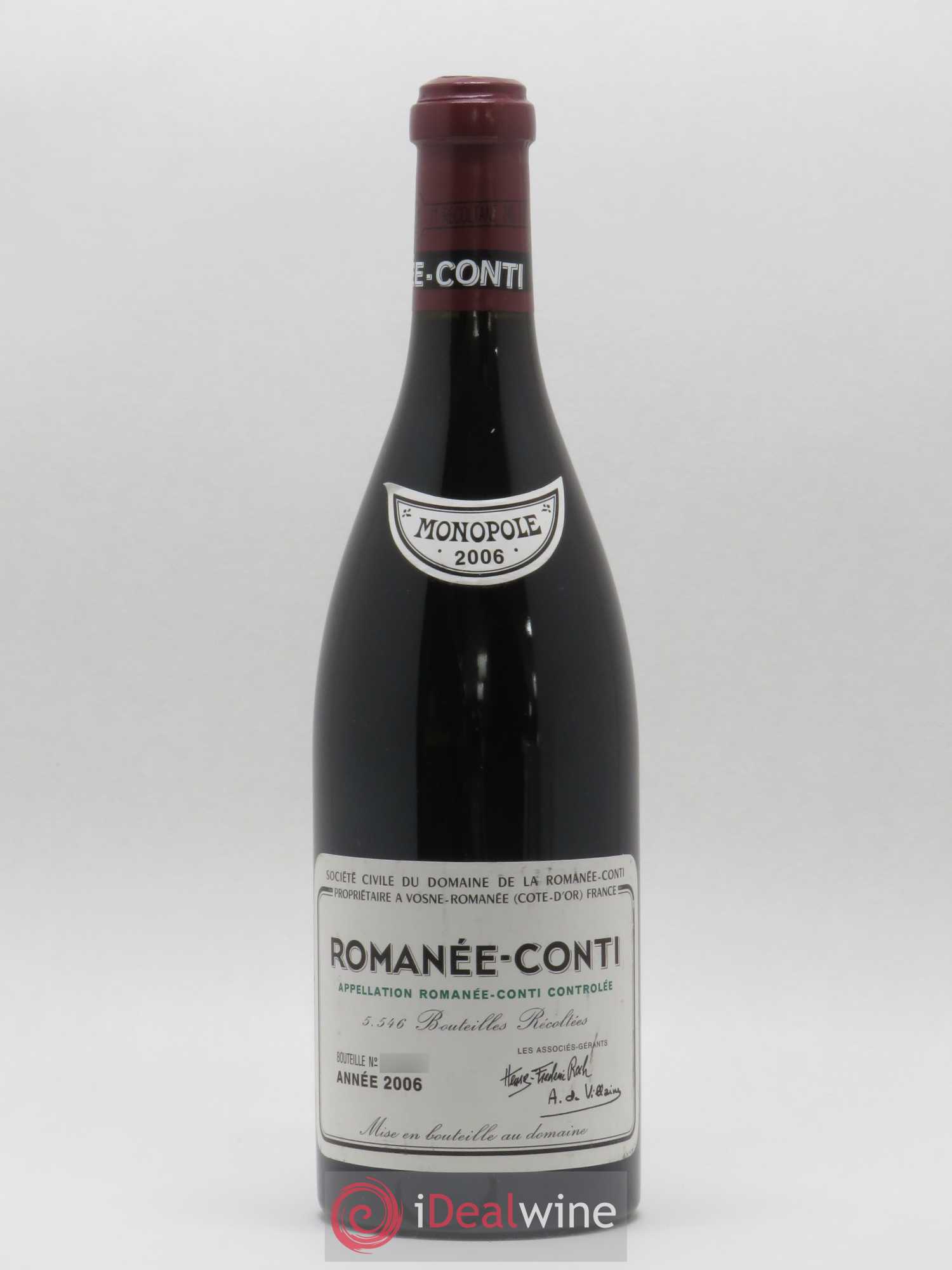 Romanée-Conti Grand Cru Domaine de la Romanée-Conti 2006 - Lot de 1 bouteille - 0