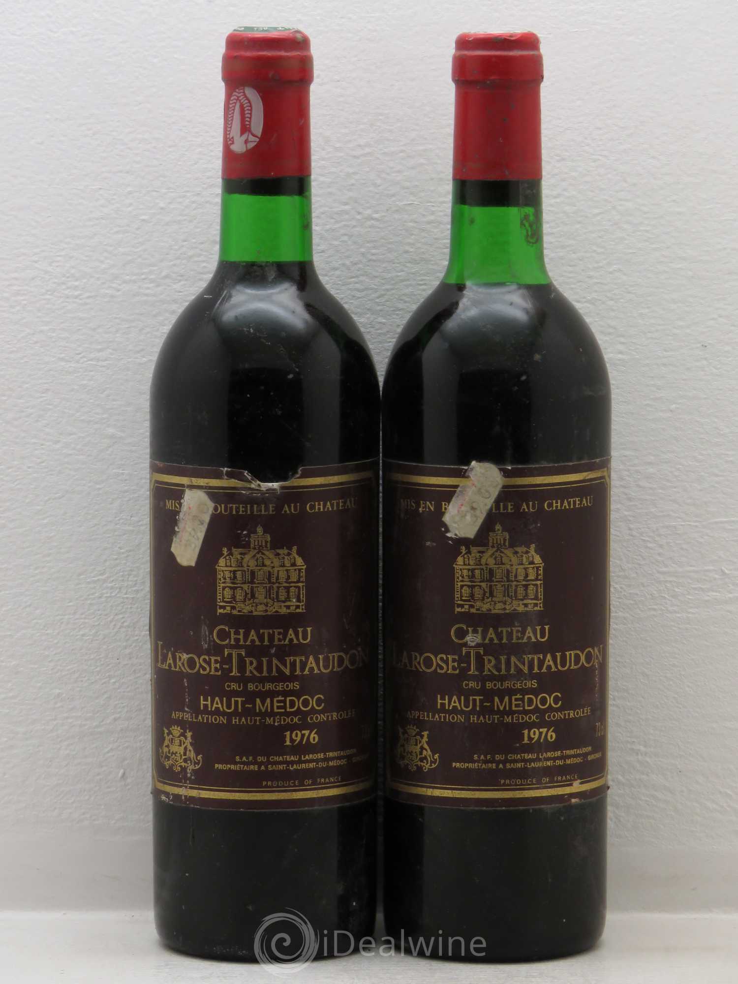 Château Larose Trintaudon Cru Bourgeois 1976 - Lot de 2 bouteilles - 0