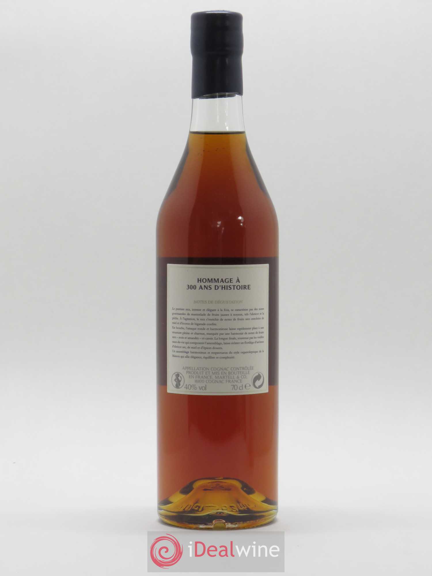 Cognac Tricentenaire Assemblage exclusif de 3 millésimes Martell - Lot de 1 bouteille - 2