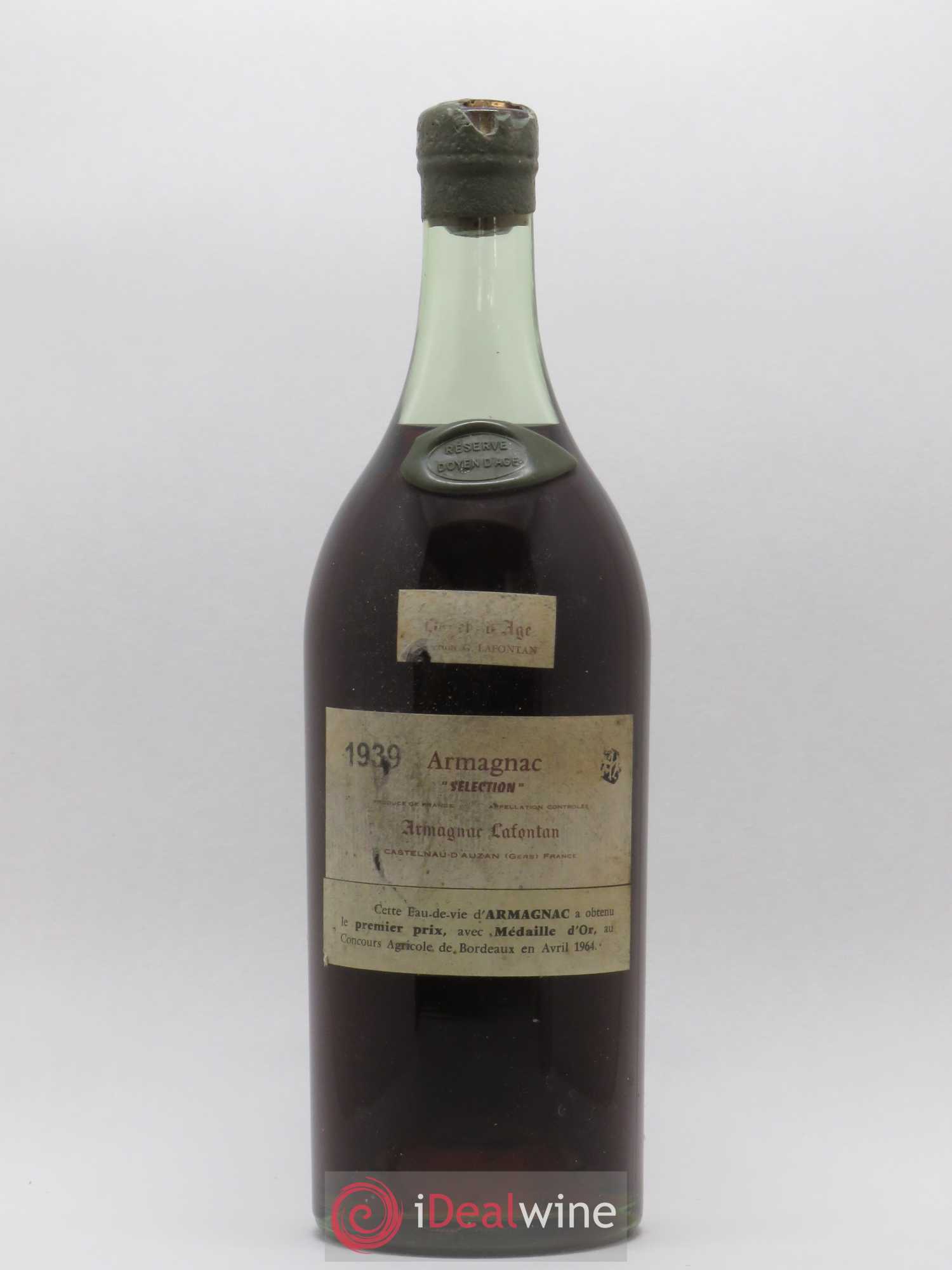 Armagnac Selection Reserve Doyen d'age Lafontin 1939 - Posten von 1 Magnum - 0
