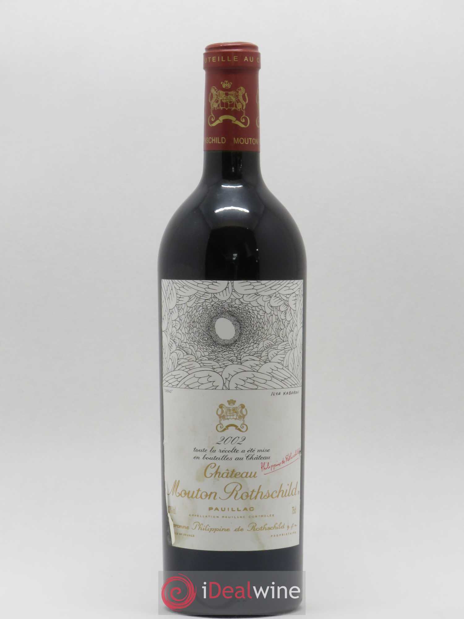 Château Mouton Rothschild 1er Grand Cru Classé 2002 - Lot de 1 bouteille - 0