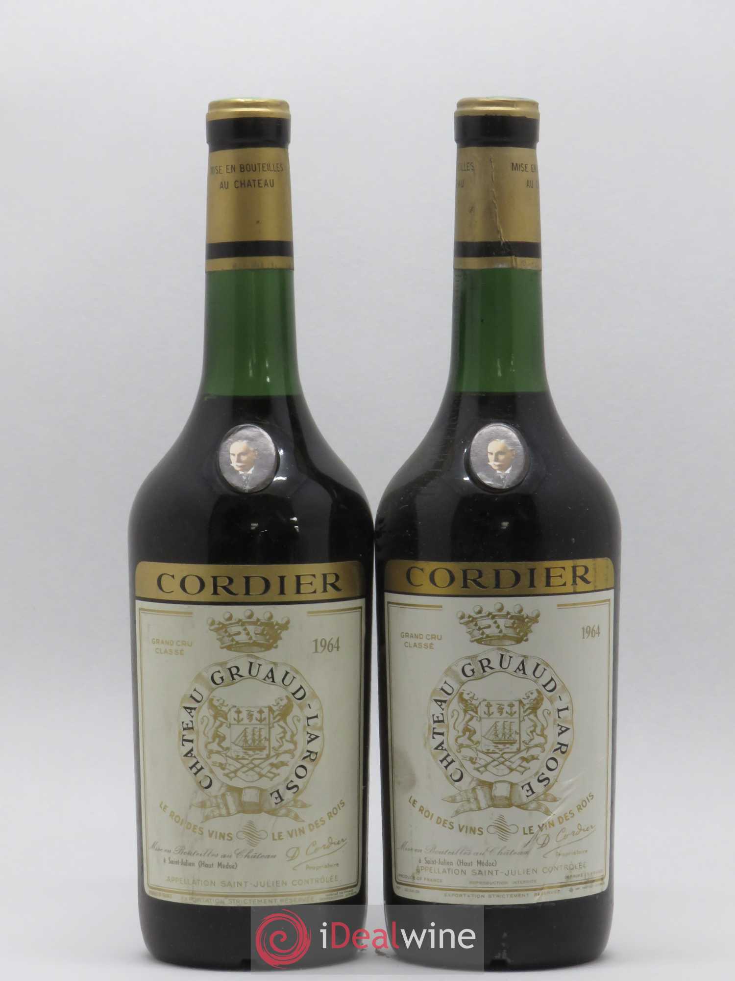 Château Gruaud Larose 2ème Grand Cru Classé 1964 - Lot de 2 bouteilles - 0