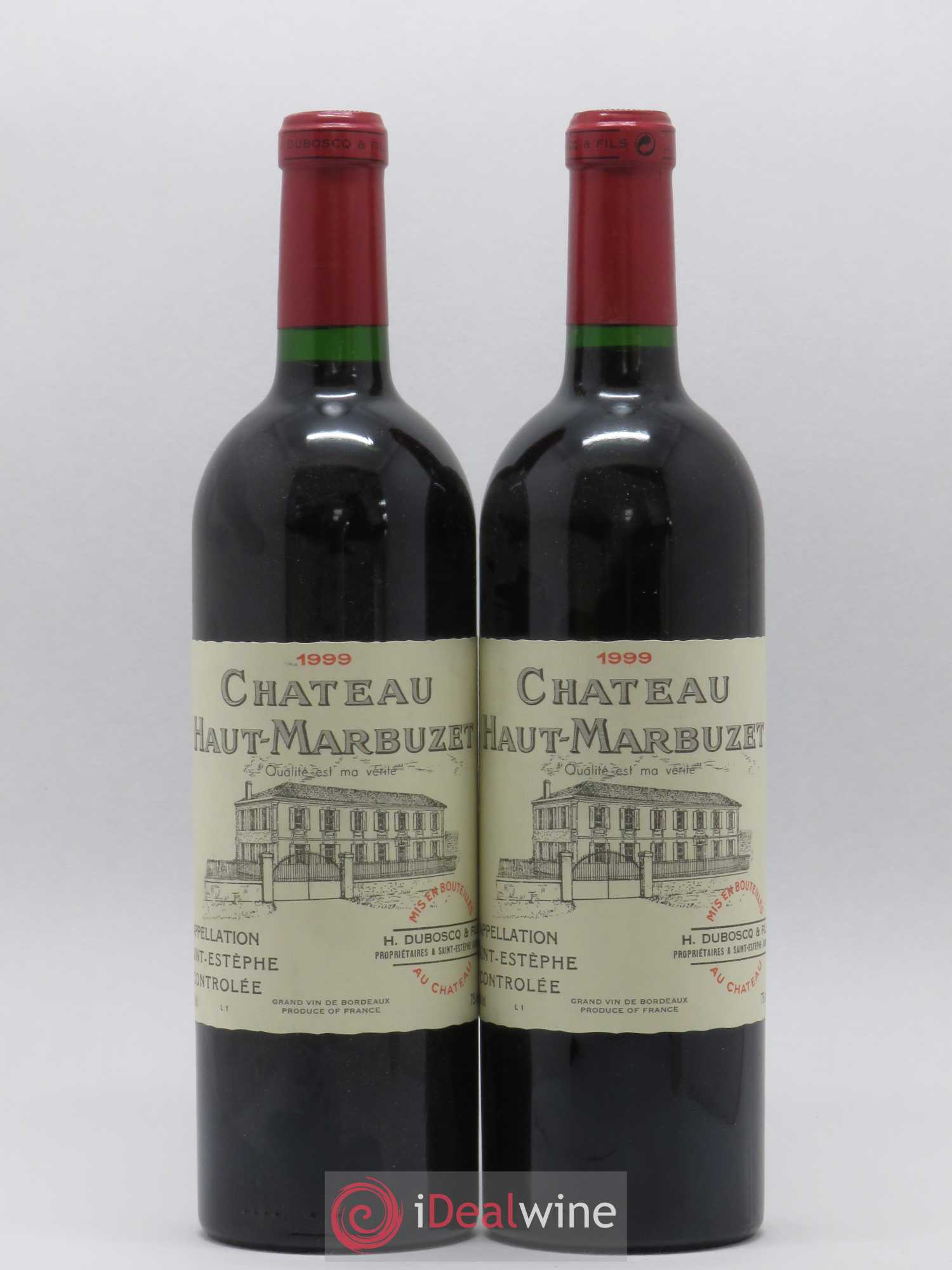 Château Haut Marbuzet 1999 - Lot de 2 bouteilles - 0