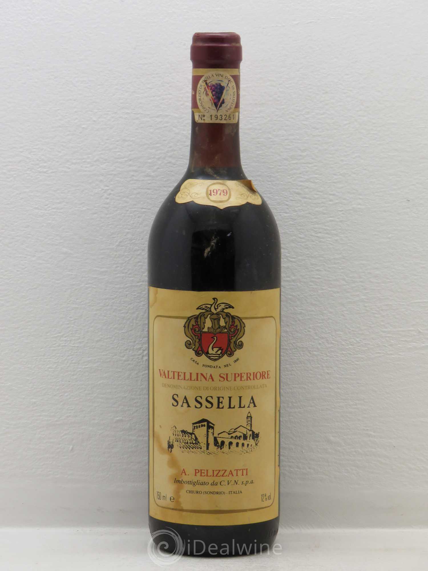 Italie Valtellina Superiore Sassella A. Pelizatti 1979 - Posten von 1 Flasche - 0
