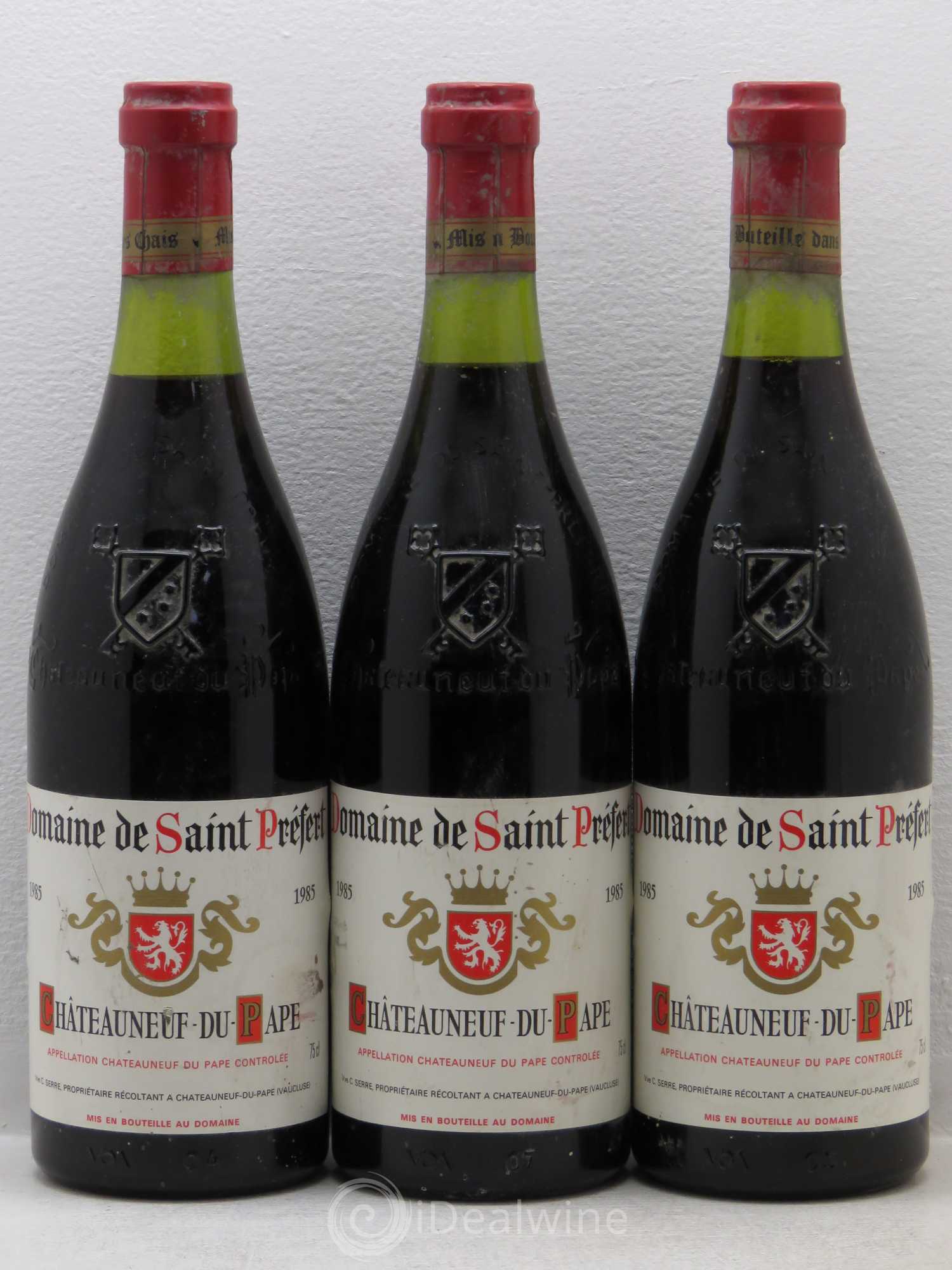 Châteauneuf-du-Pape Saint Prefert C.Serre 1985 - Lot de 6 bouteilles - 2