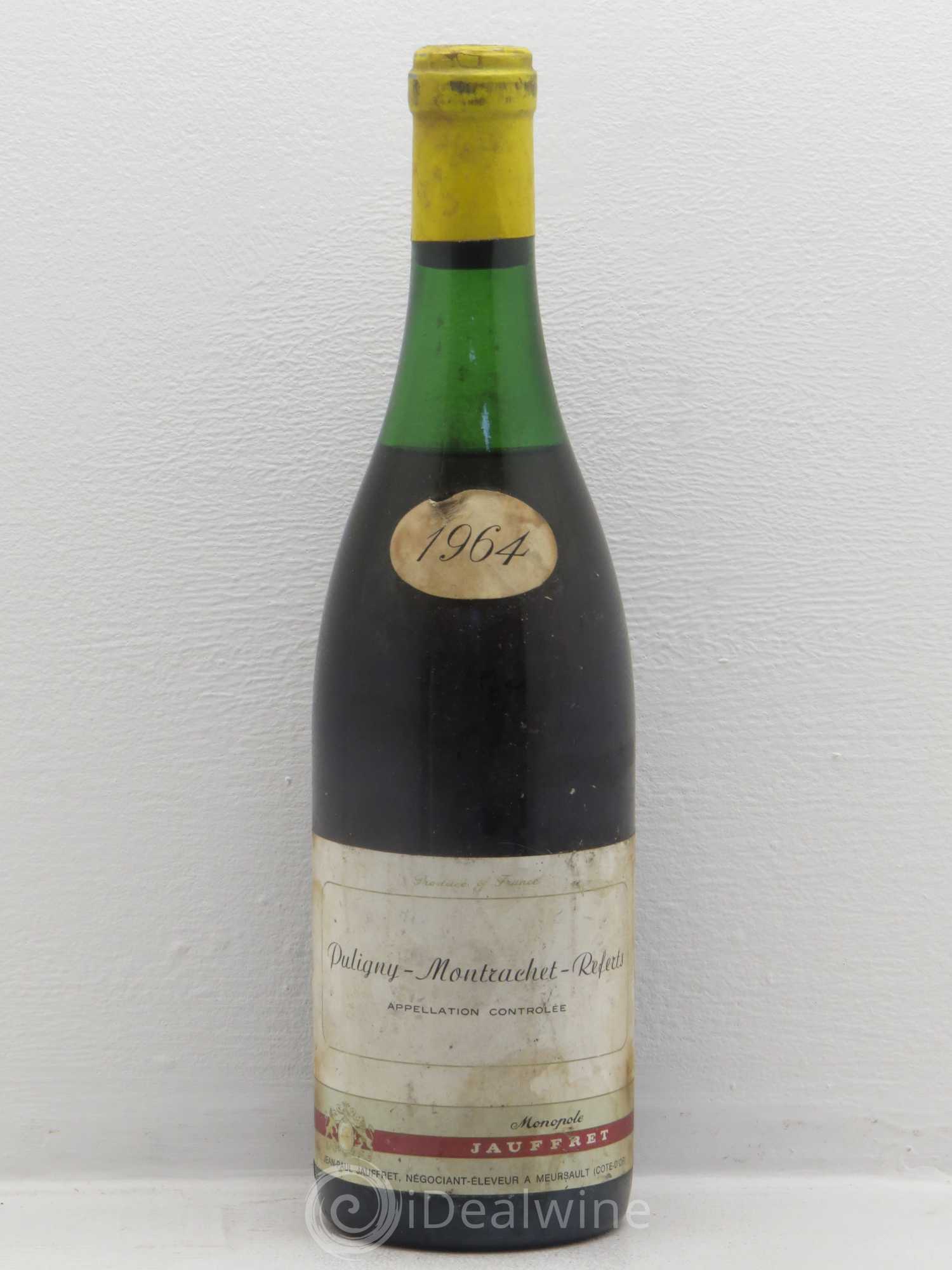 Puligny-Montrachet Domaine Jauffret Les Referts 1964 - Posten von 1 Flasche - 0