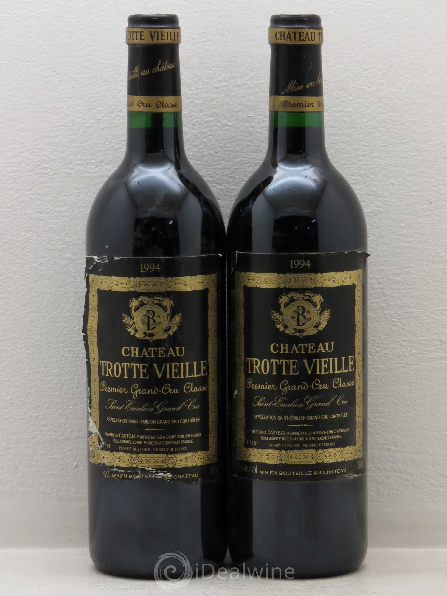 Château Trotte Vieille 1er Grand Cru Classé B 1994 - Lot de 2 bouteilles - 0