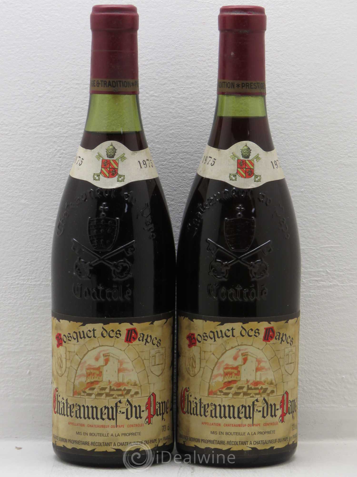 Châteauneuf-du-Pape Bosquet Des Papes 1975 - Posten von 2 Flaschen - 0