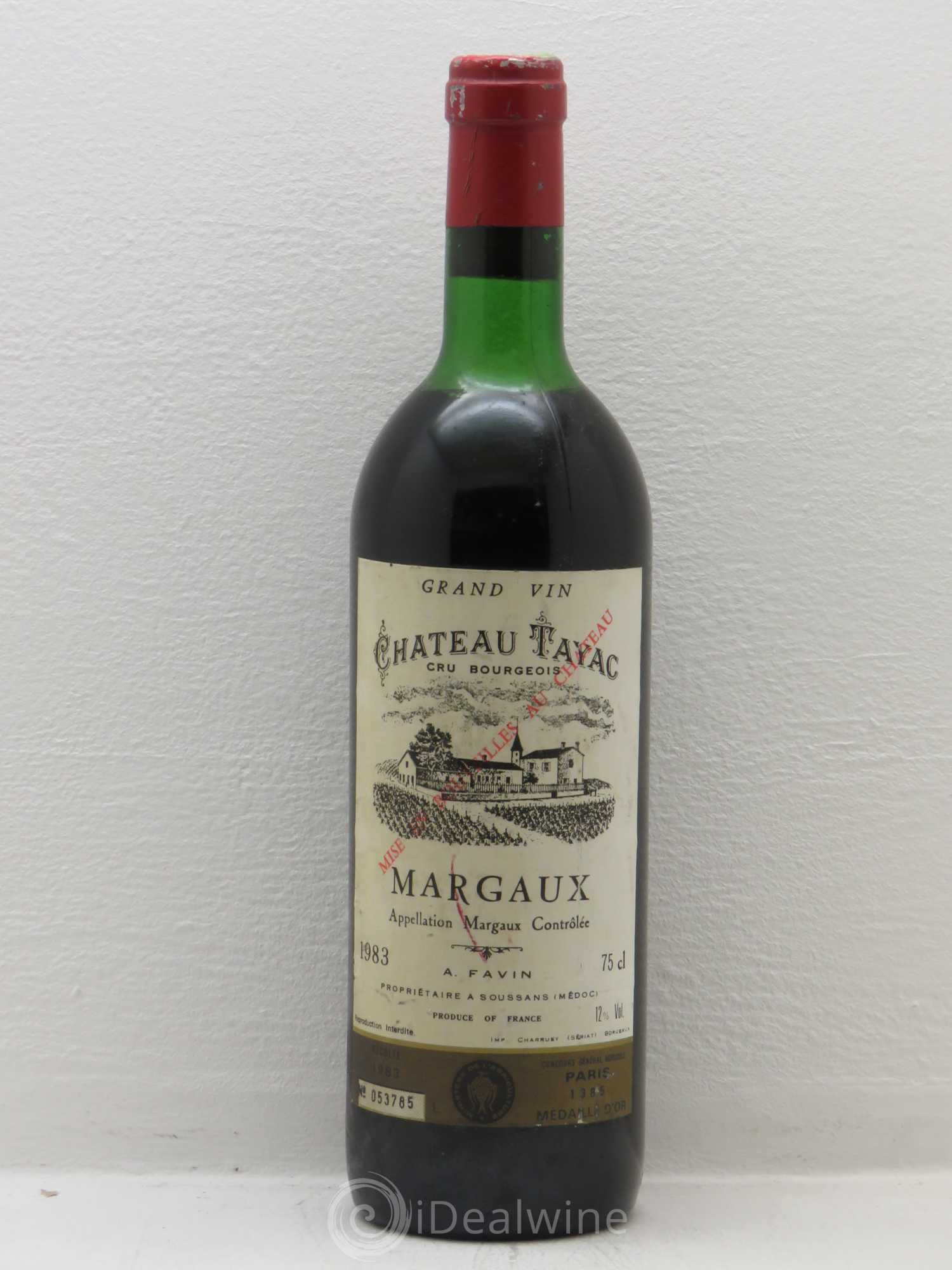 Château Tayac Cru Bourgeois 1983 - Lot de 1 bouteille - 0
