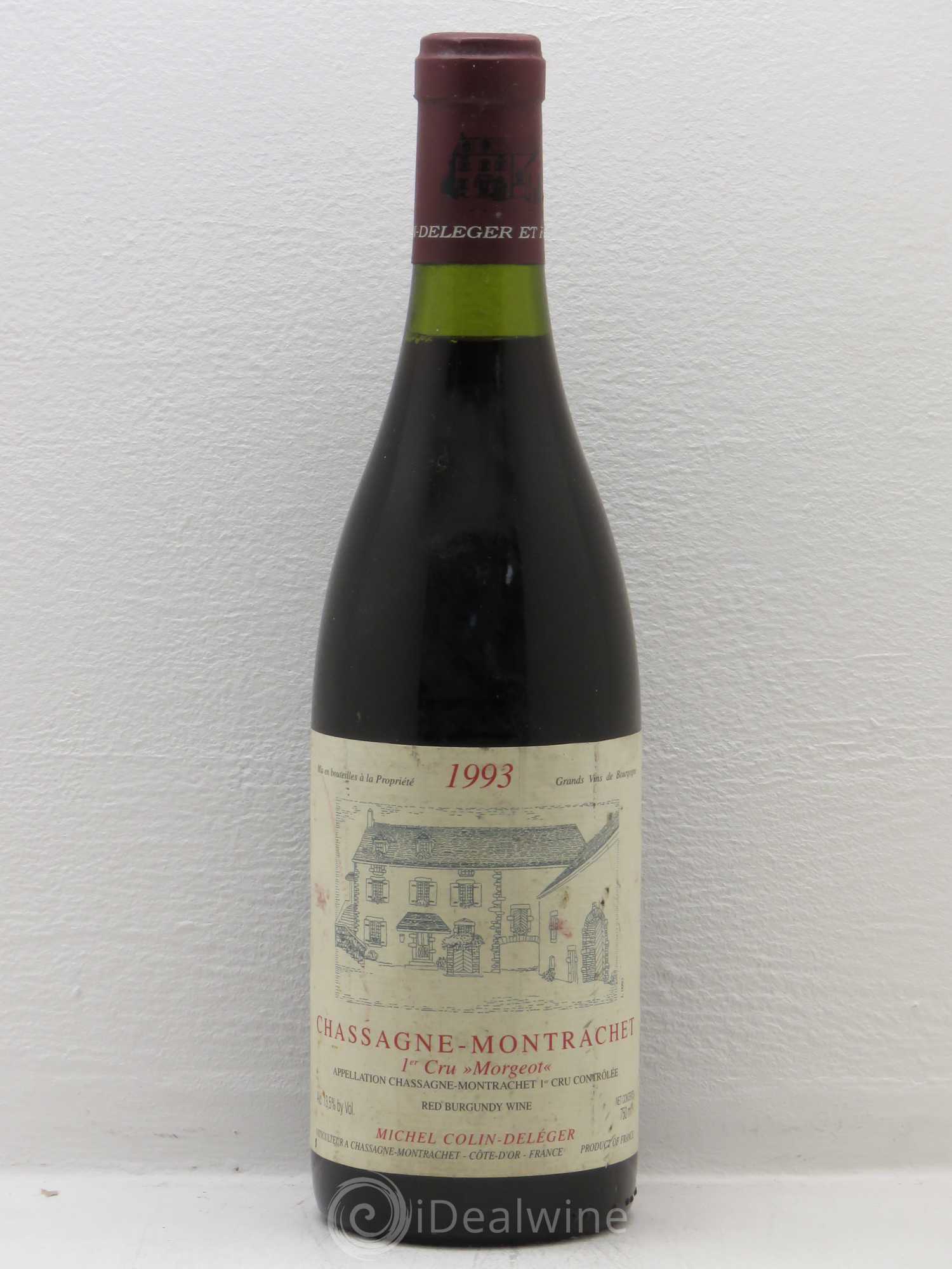 Chassagne-Montrachet 1er Cru Morgeot Michel Colin Deleger 1993 - Posten von 1 Flasche - 0