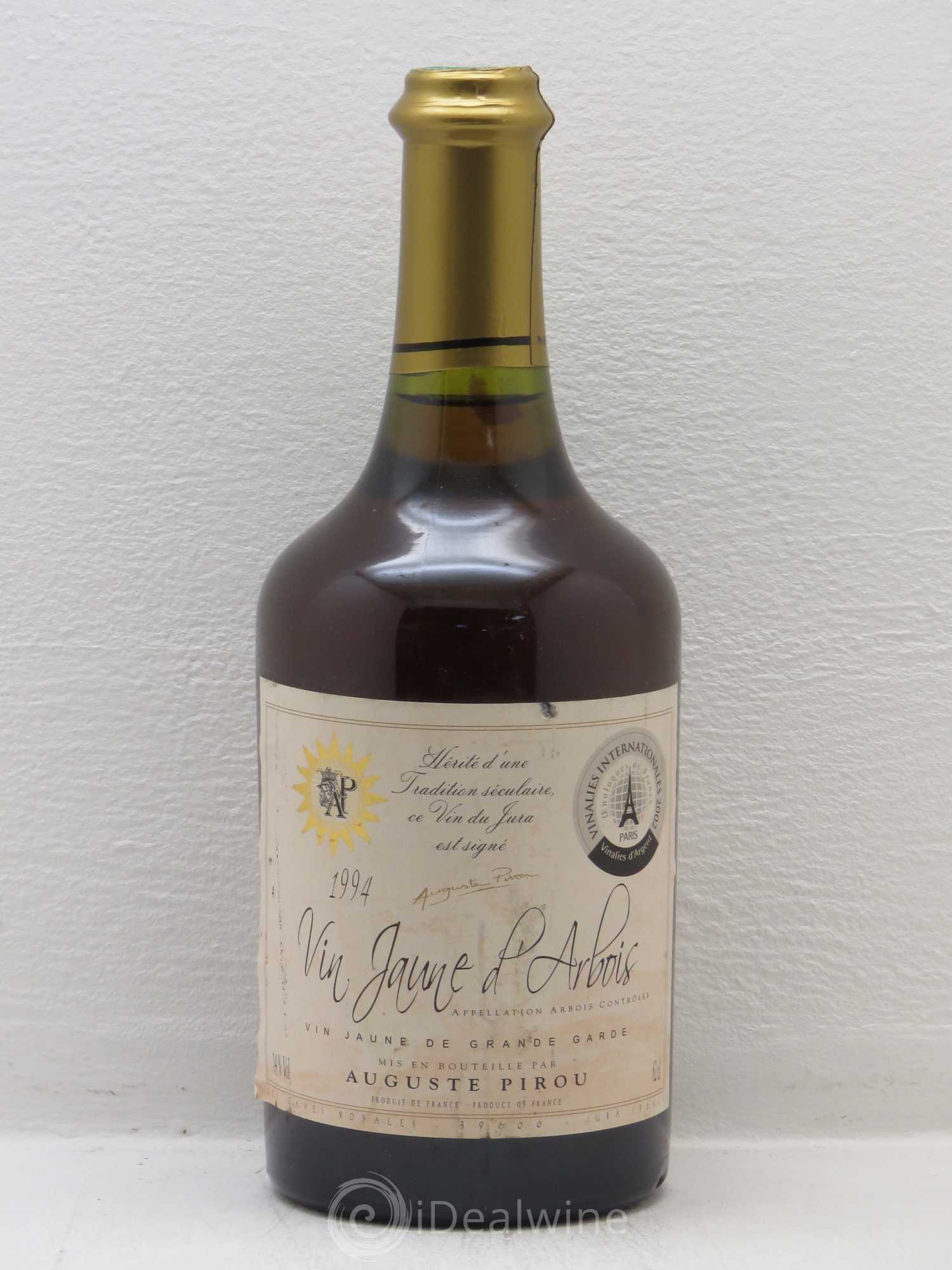 Arbois Vin Jaune Vin Jaune Auguste Pirou Grande Garde 1994 - Posten von 1 Flasche - 0