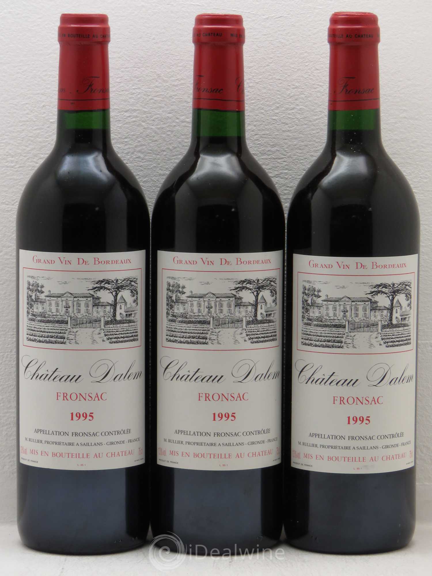 Fronsac Château Dalem 1995 - Posten von 6 Flaschen - 2