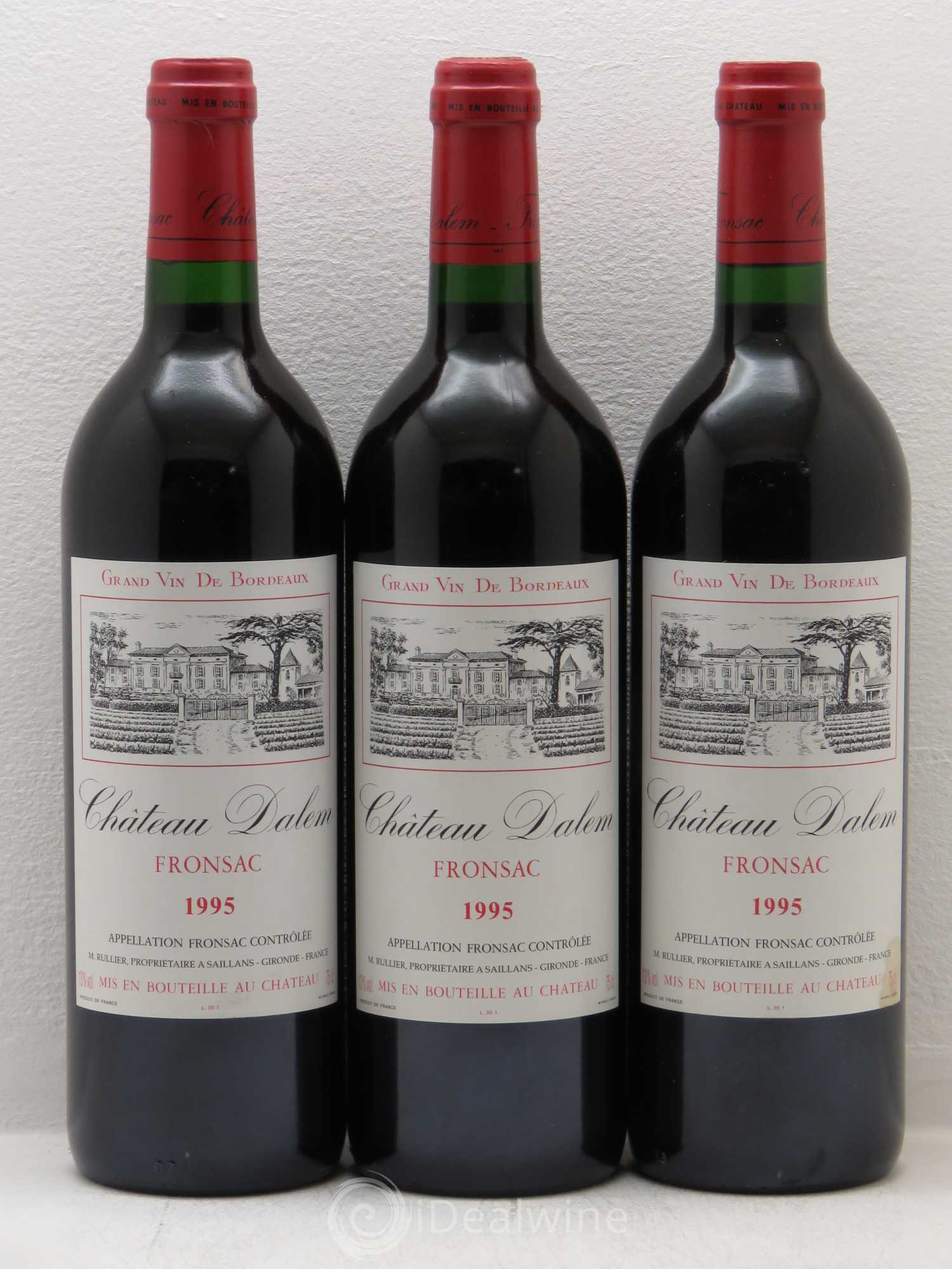 Fronsac Château Dalem 1995 - Posten von 6 Flaschen - 2