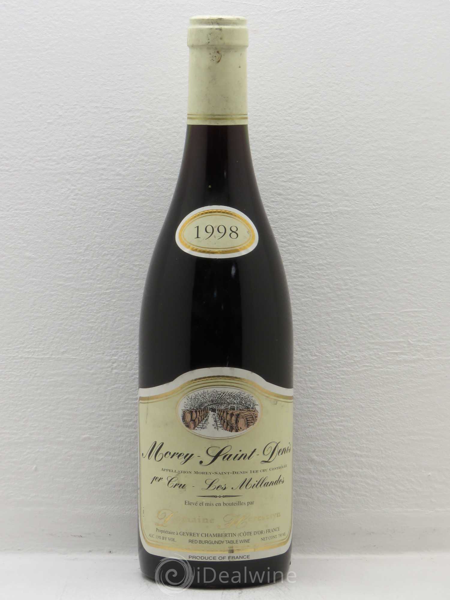 Morey-Saint-Denis 1er Cru Les Millandes Heresztyn 1998 - Posten von 1 Flasche - 0