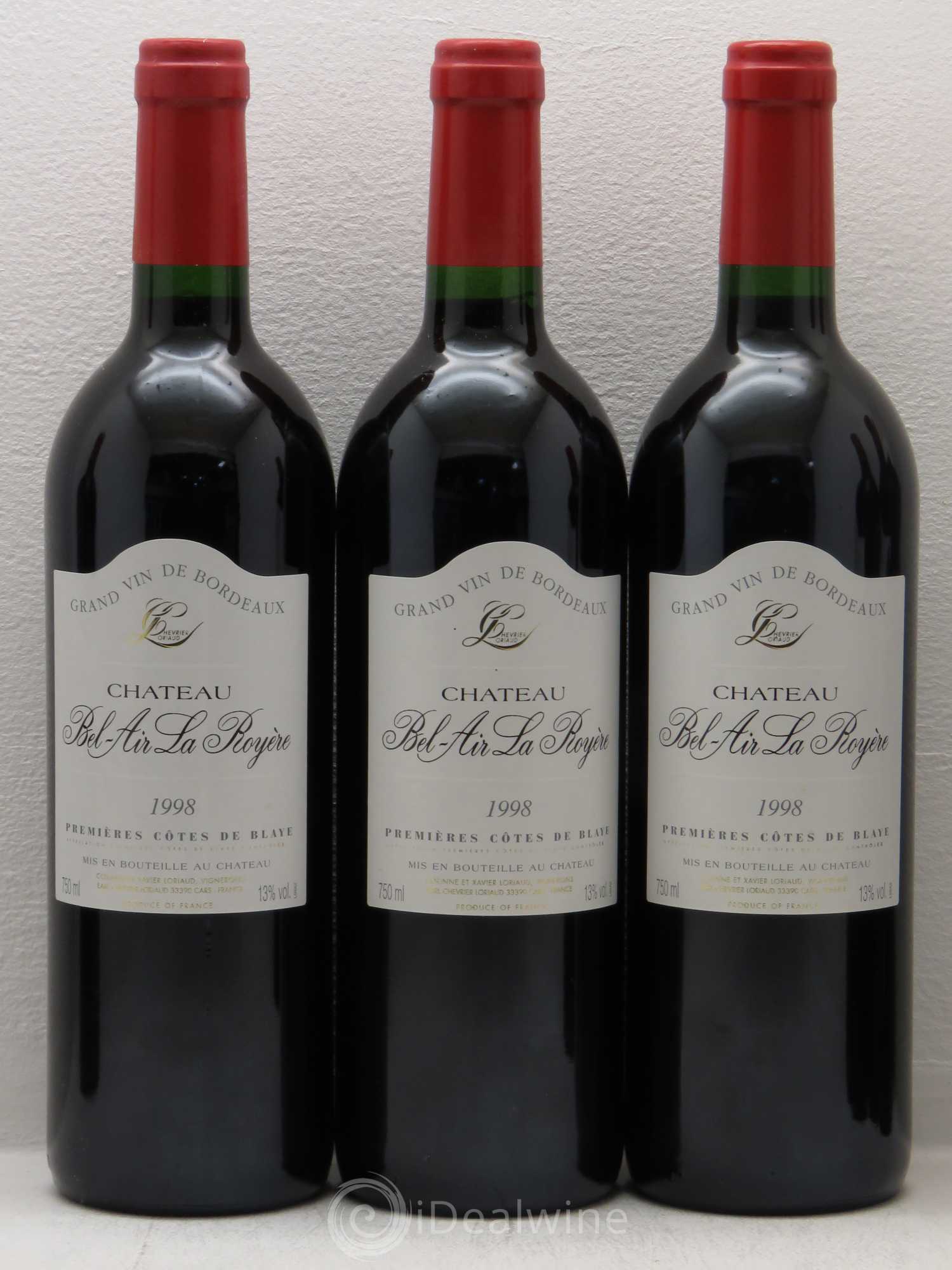 Château Bel Air La Royere 1998 - Posten von 6 Flaschen - 1