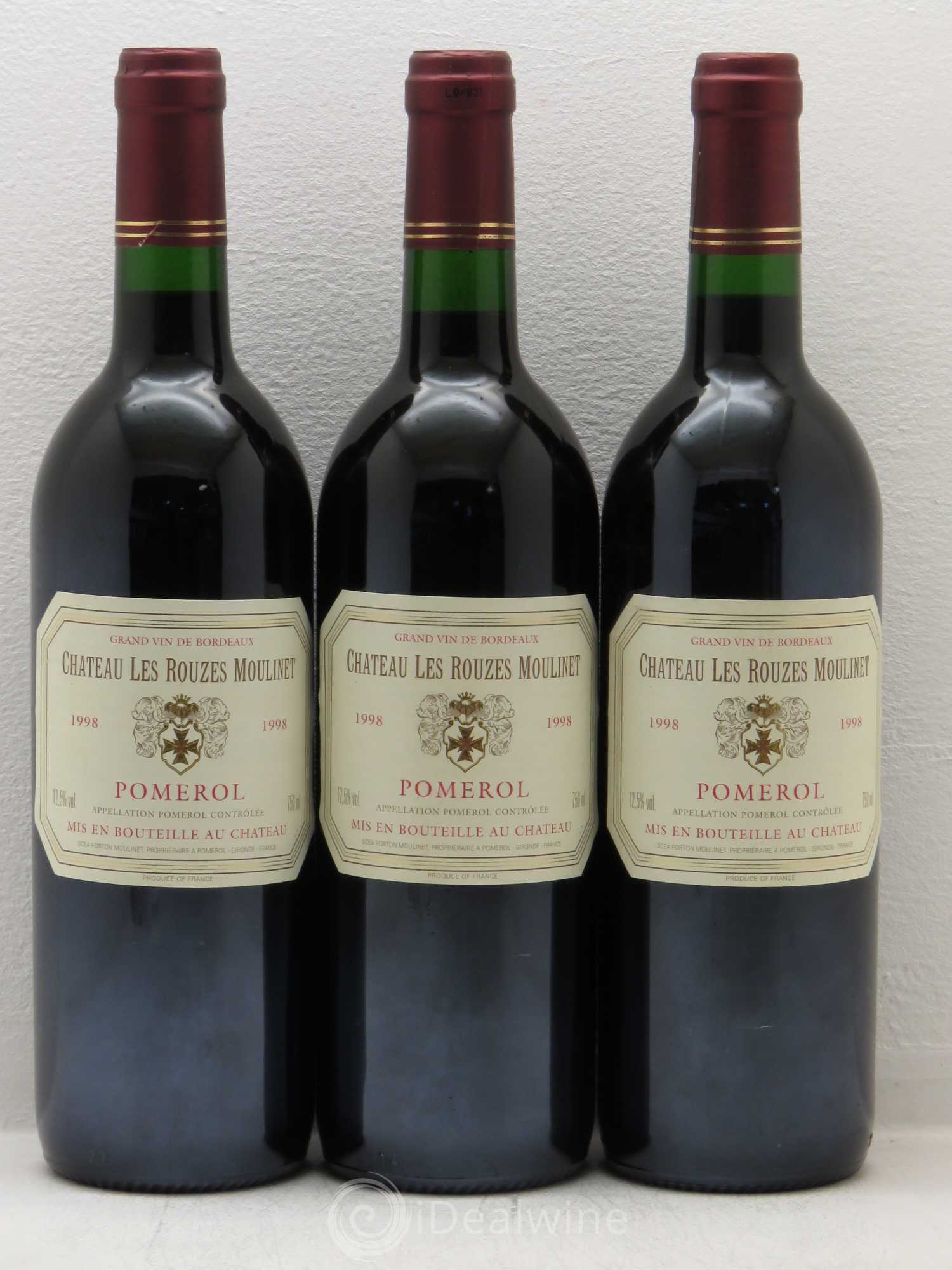 Pomerol Chateau Rouzes Moulinet 1998 - Lot de 6 bouteilles - 2