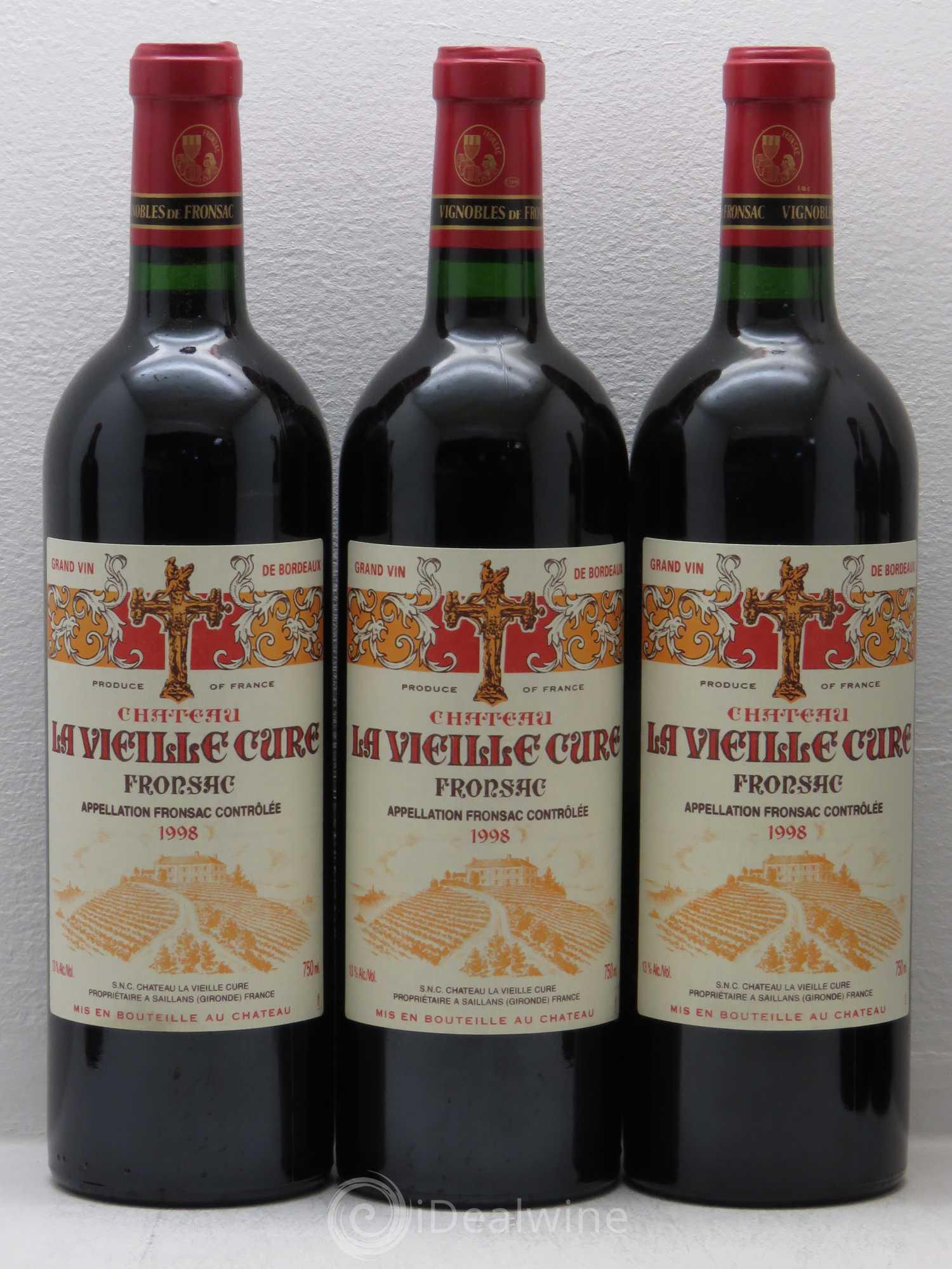 Château La Vieille Cure 1998 - Lot de 6 bouteilles - 1