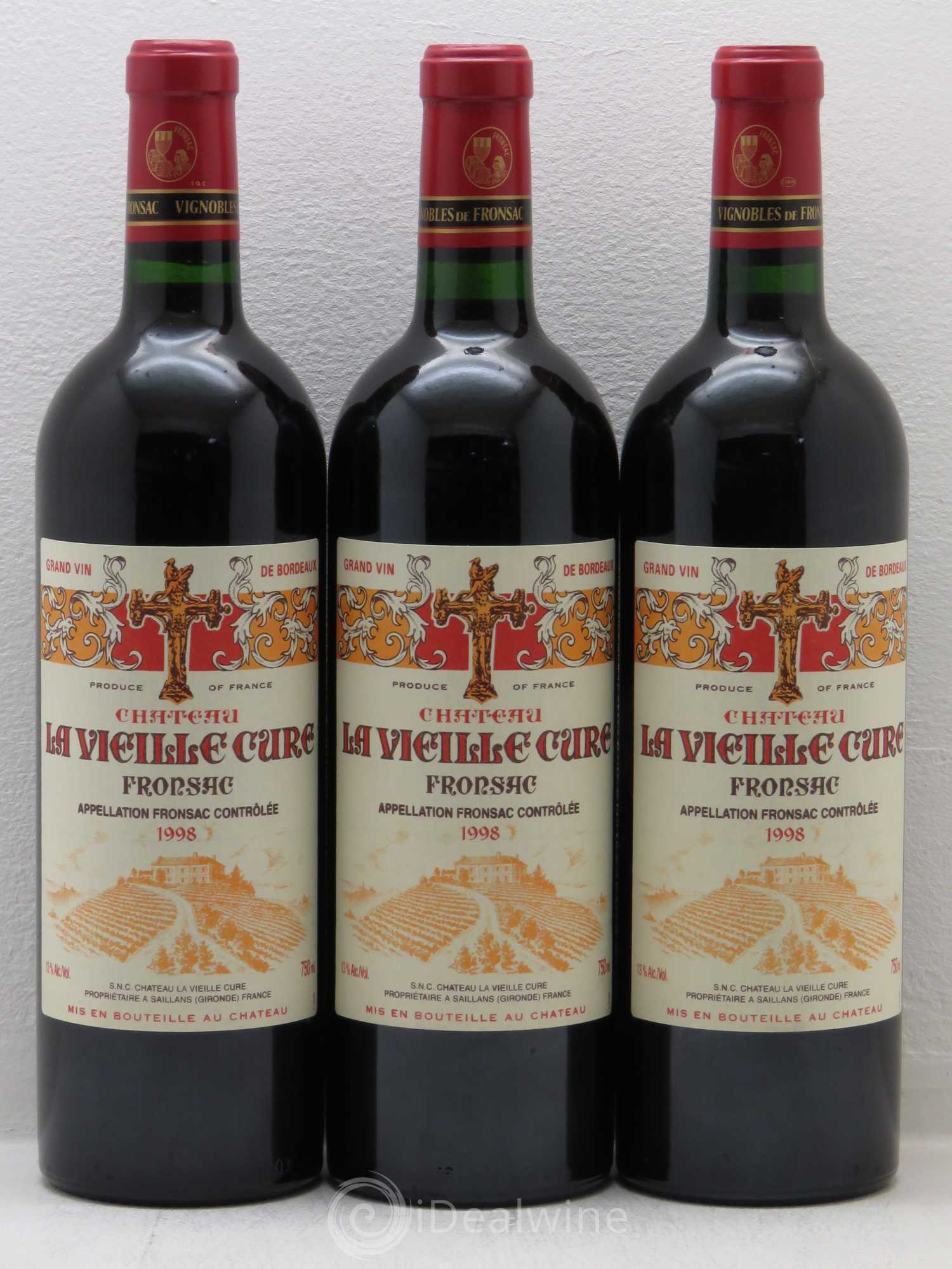 Château La Vieille Cure 1998 - Lot de 6 bouteilles - 2
