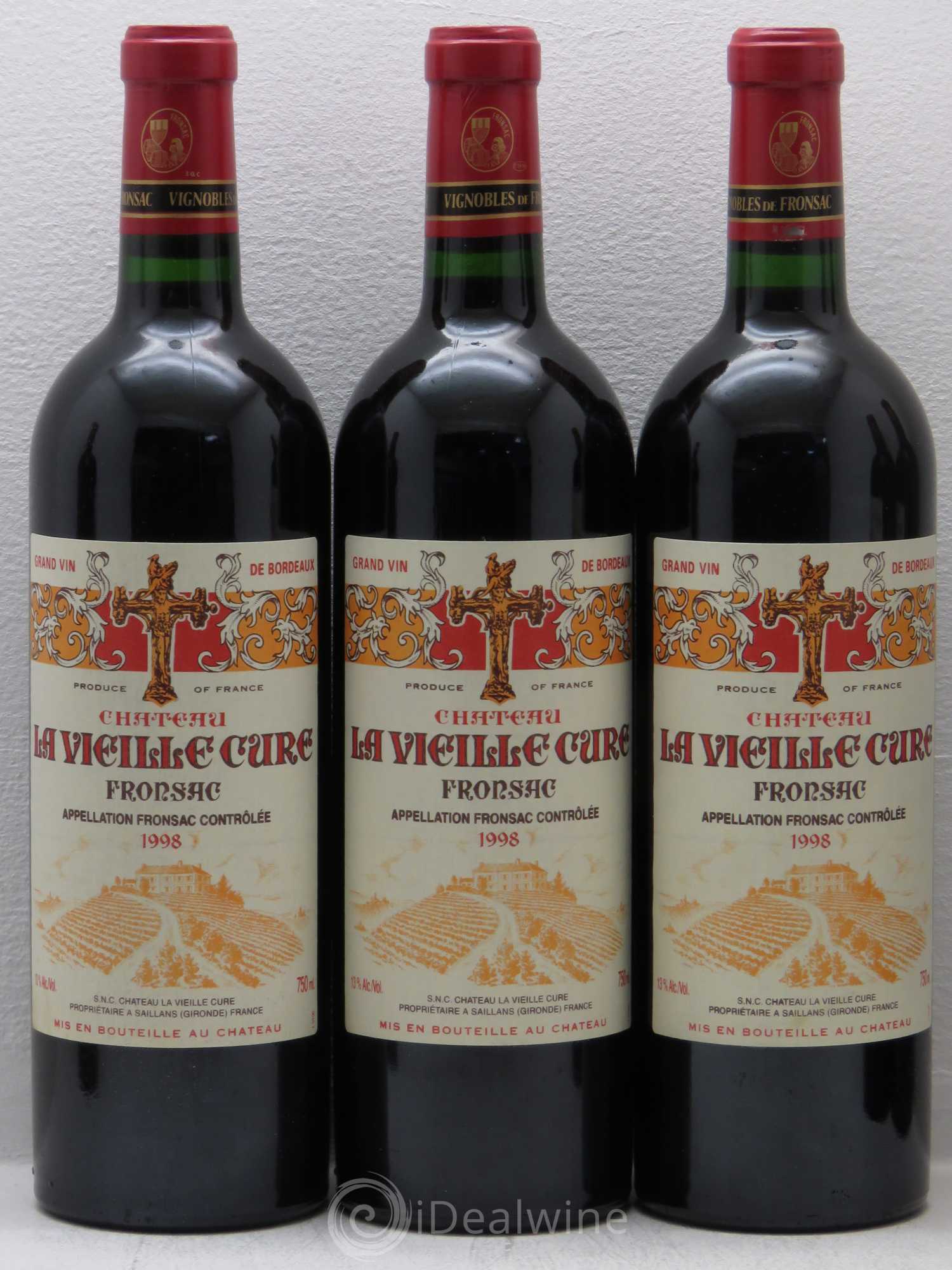 Château La Vieille Cure 1998 - Lot de 6 bouteilles - 1