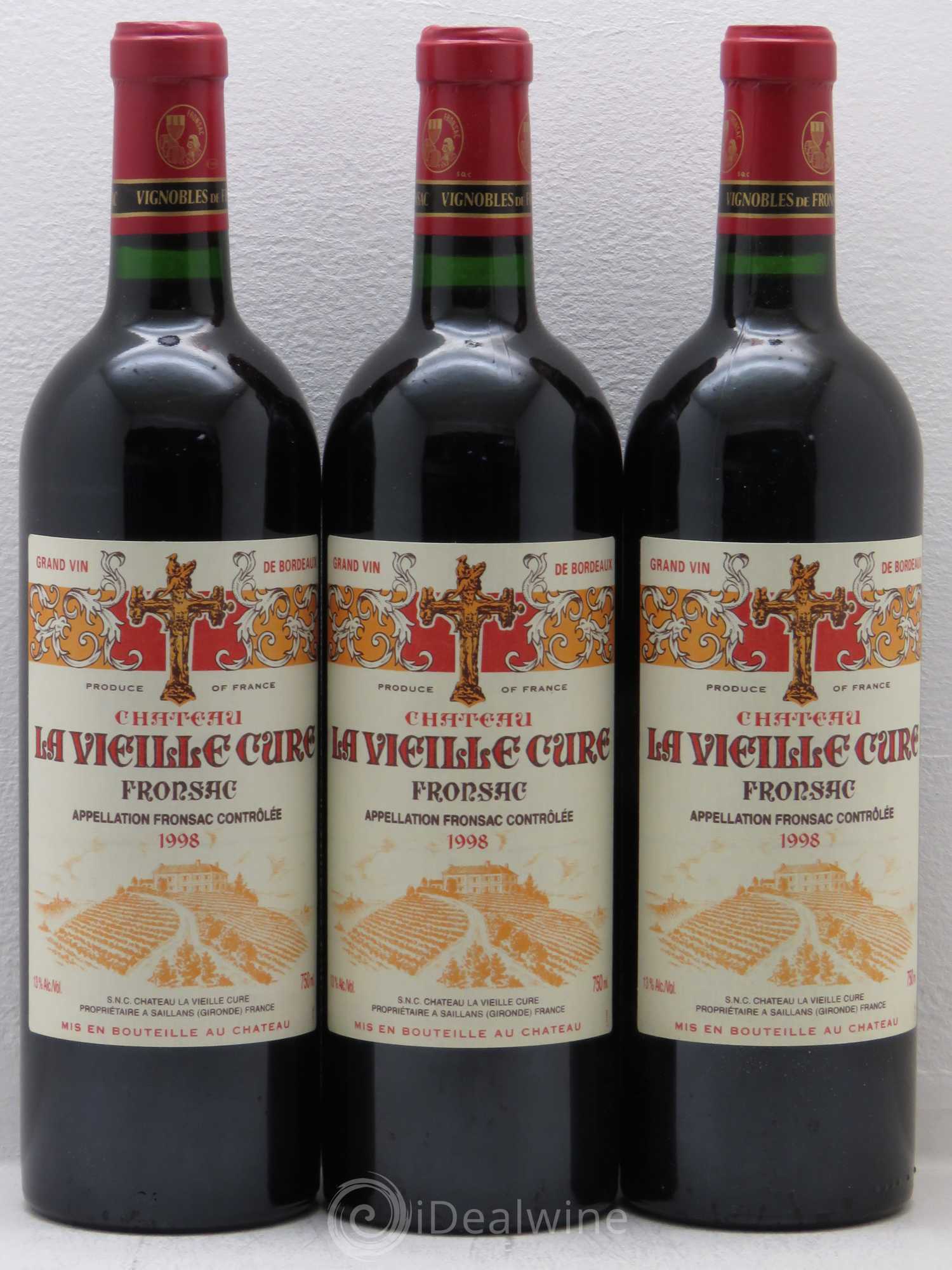 Château La Vieille Cure 1998 - Lot de 6 bouteilles - 2