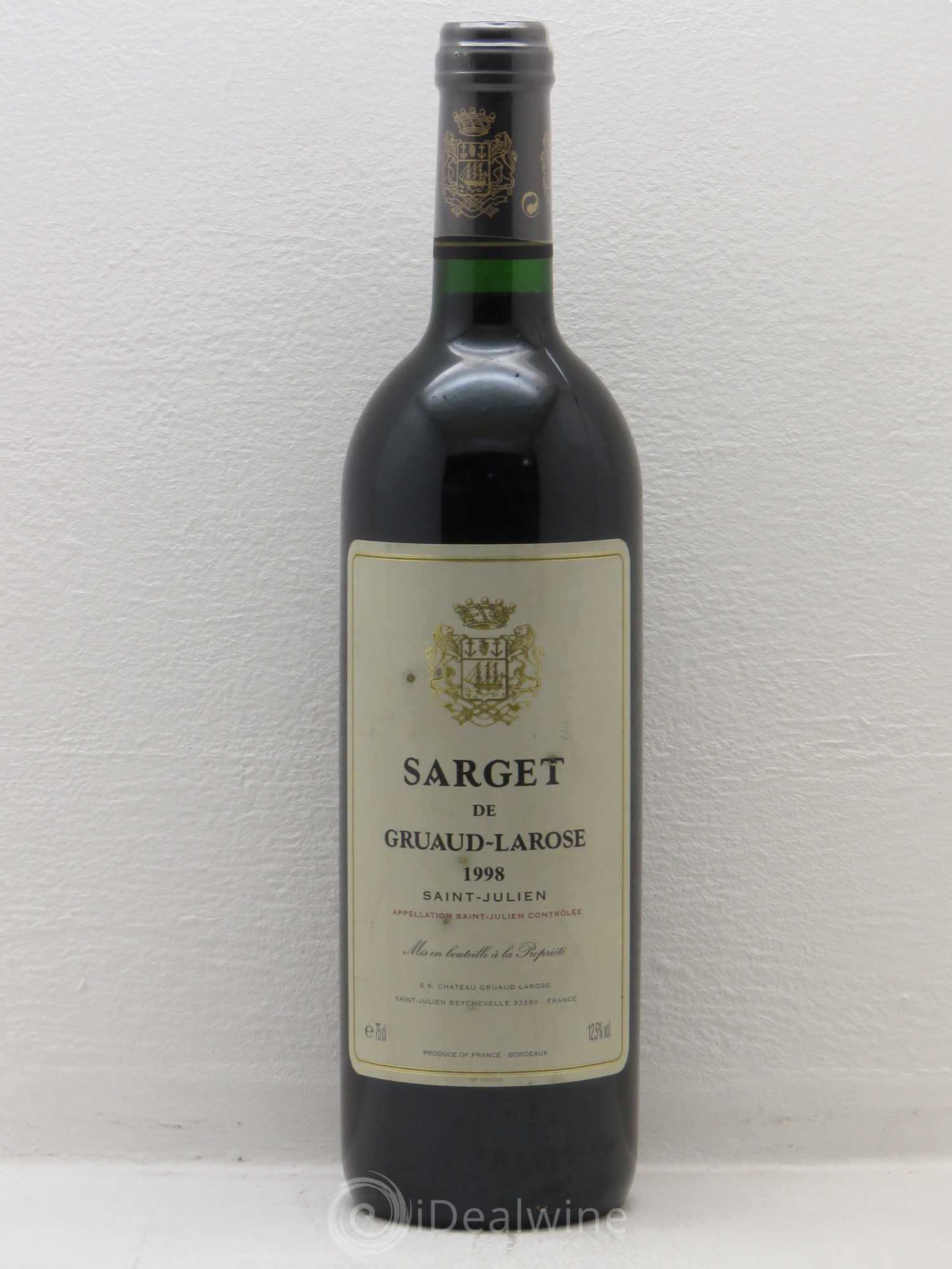 Sarget de Gruaud Larose Second Vin 1998 - Lot de 1 bouteille - 0