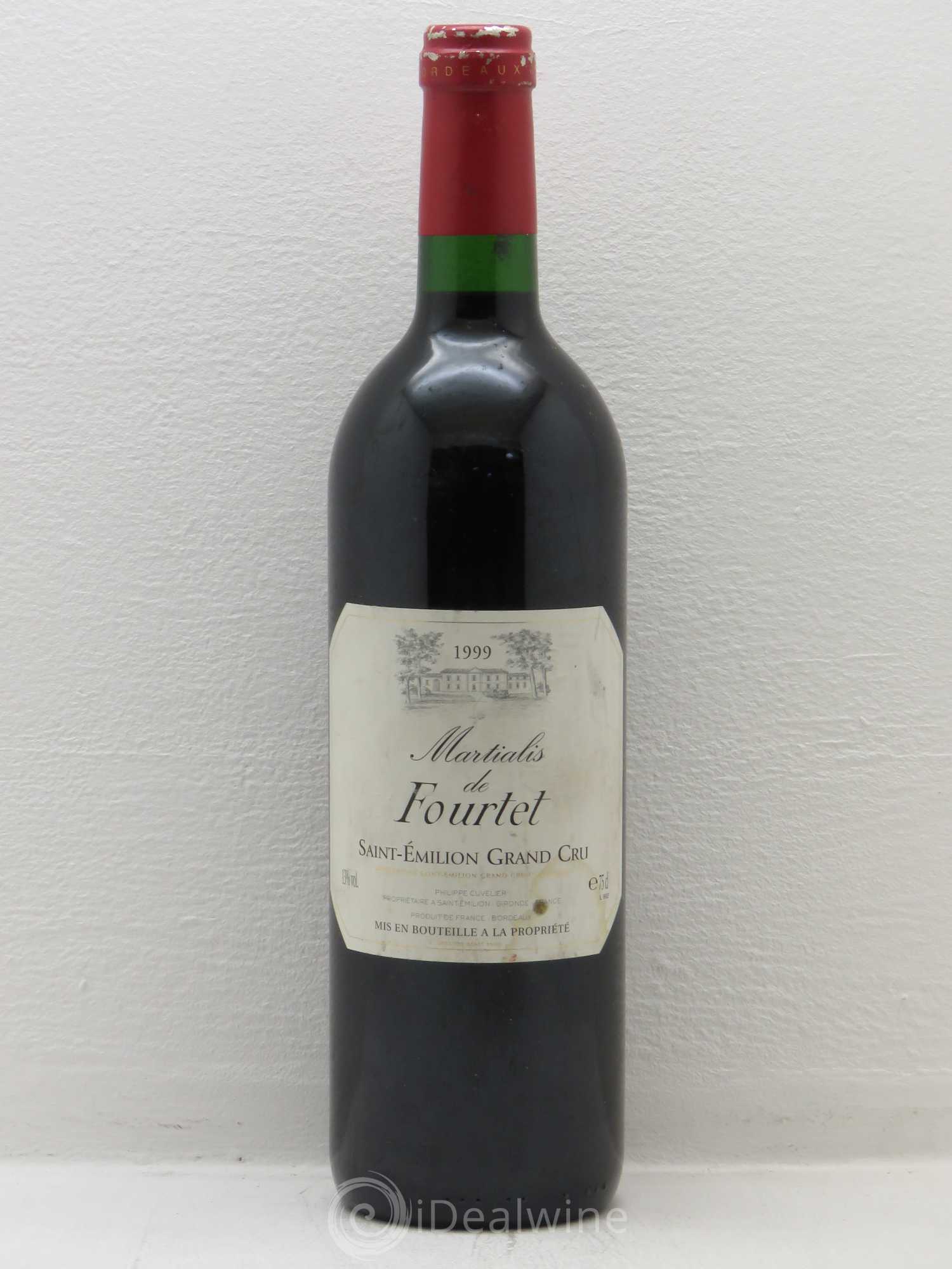 Saint-Émilion Martialis de Fourtet 1999 - Lot de 1 bouteille - 0