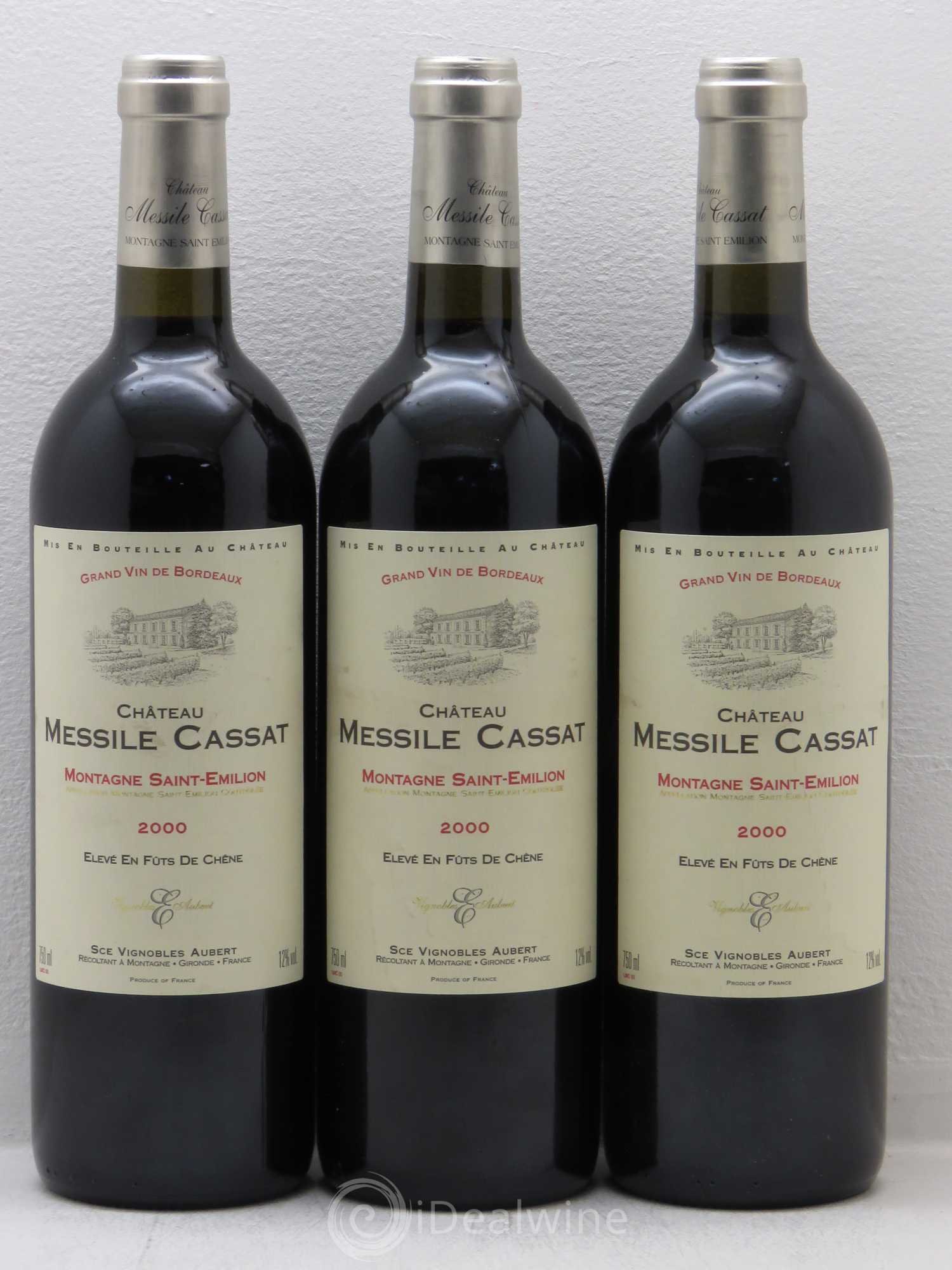 Montagne Saint-Émilion Château Messile Cassat 2000 - Lot de 6 bouteilles - 2