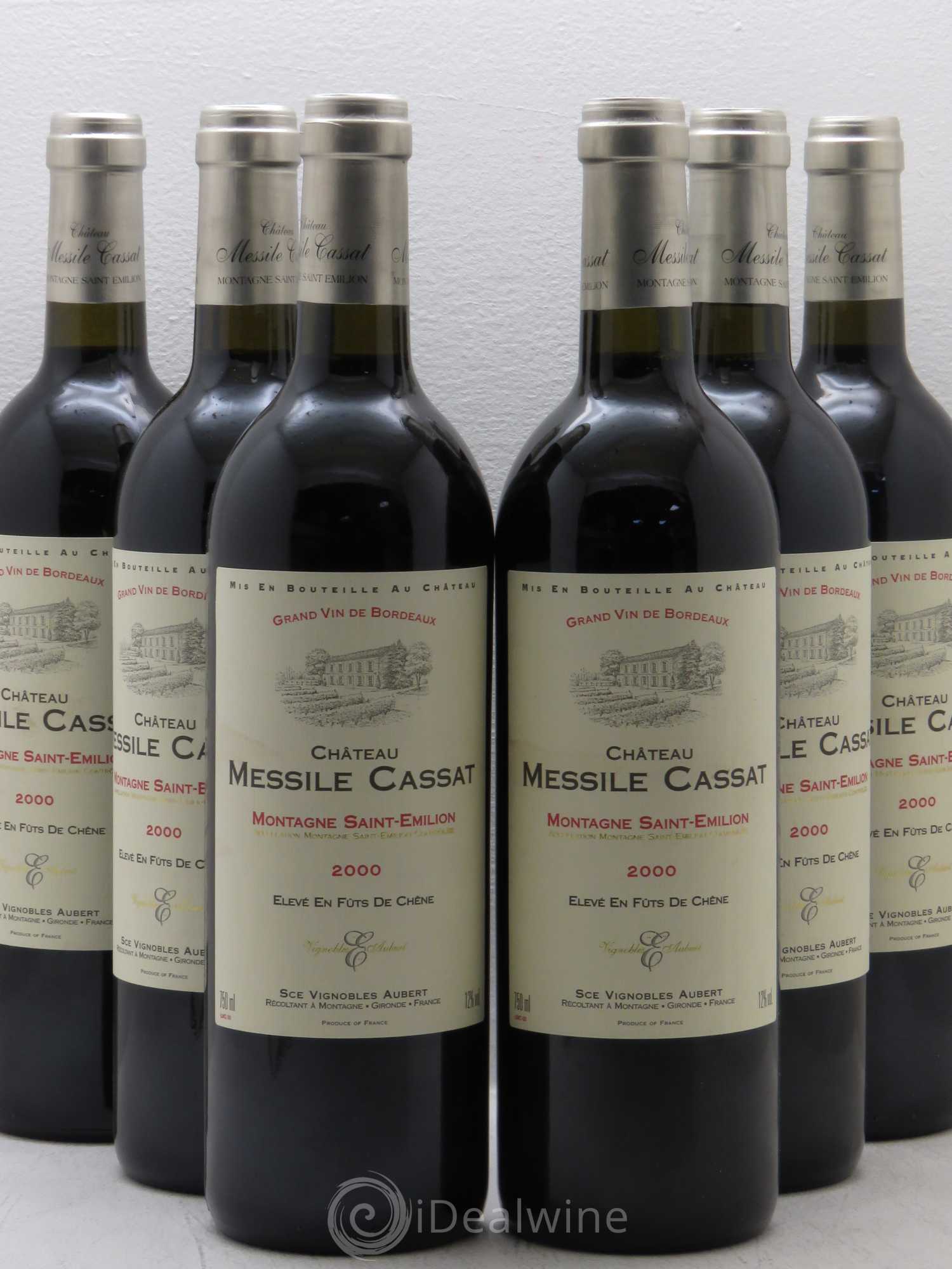 Montagne Saint-Émilion Château Messile Cassat 2000 - Lot de 6 bouteilles - 0
