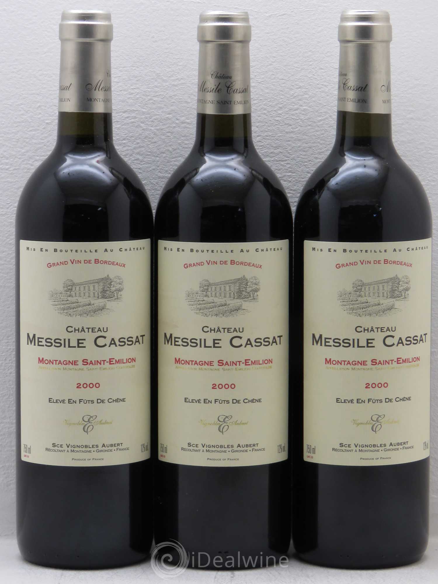 Montagne Saint-Émilion Château Messile Cassat 2000 - Lot de 6 bouteilles - 2