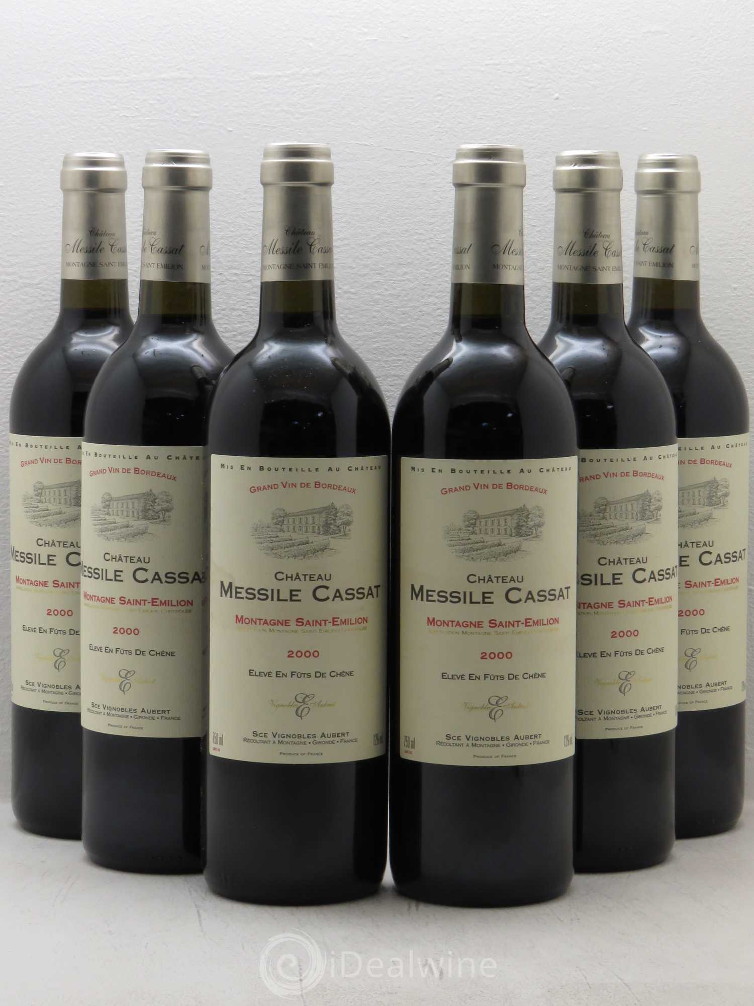 Montagne Saint-Émilion Château Messile Cassat 2000 - Lot de 6 bouteilles - 0