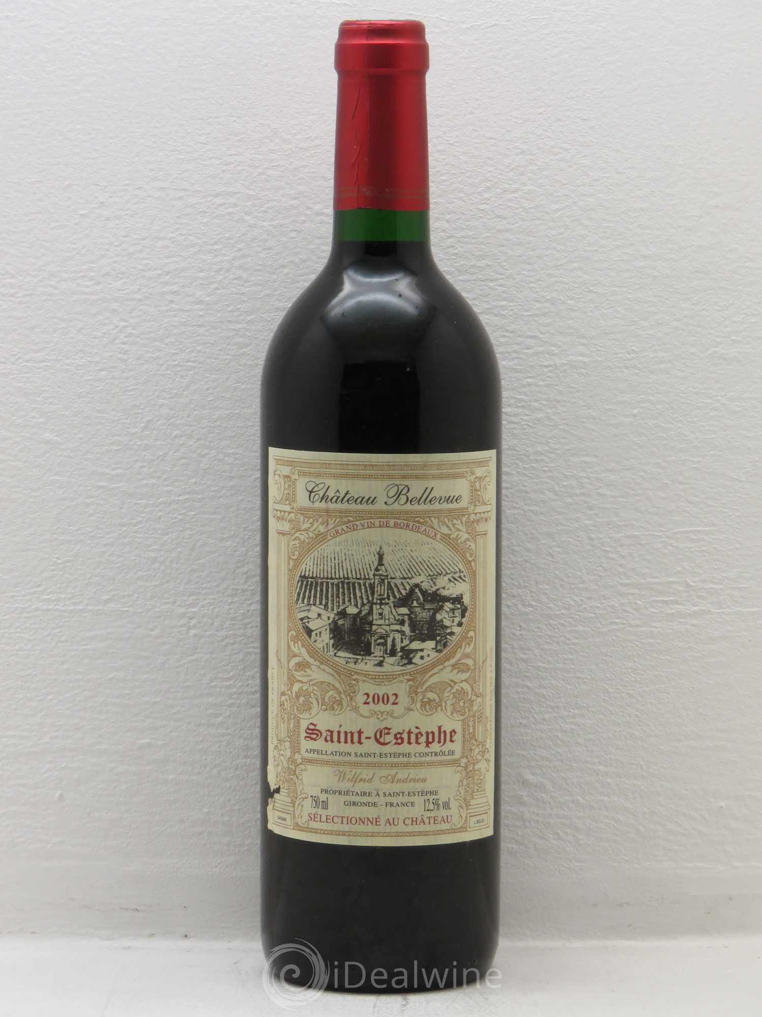 Saint-Estèphe Château Bellevue 2002 - Lot de 1 bouteille - 0