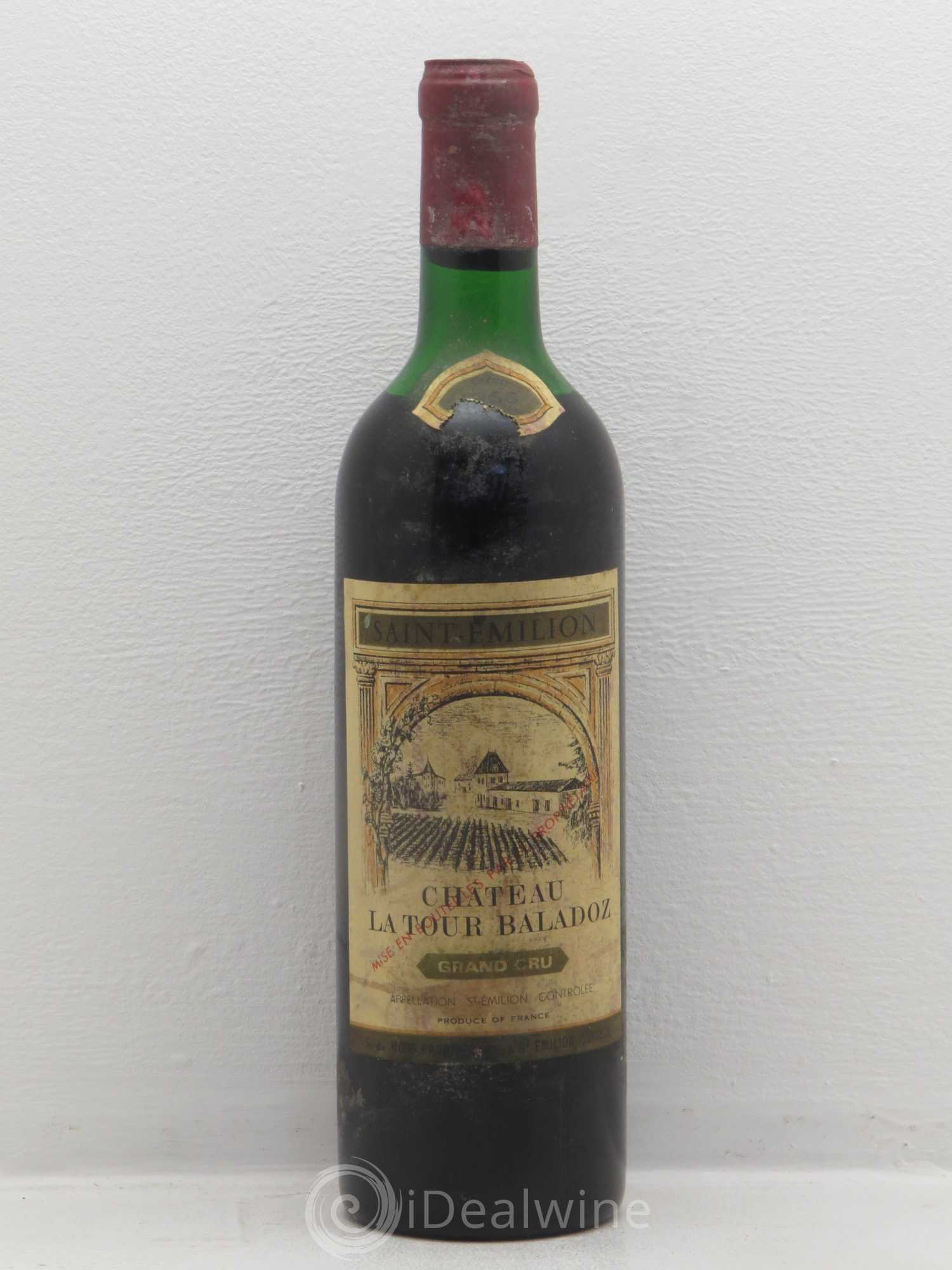 Saint-Émilion Château La Tour Baladoz 1966 - Posten von 1 Flasche - 0