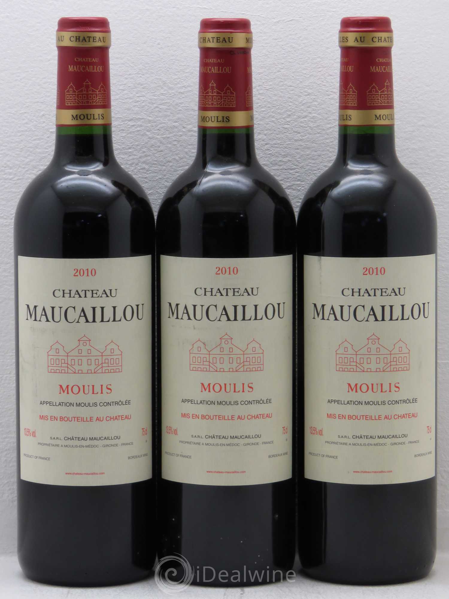 Château Maucaillou 2010 - Lot de 3 bouteilles - 0