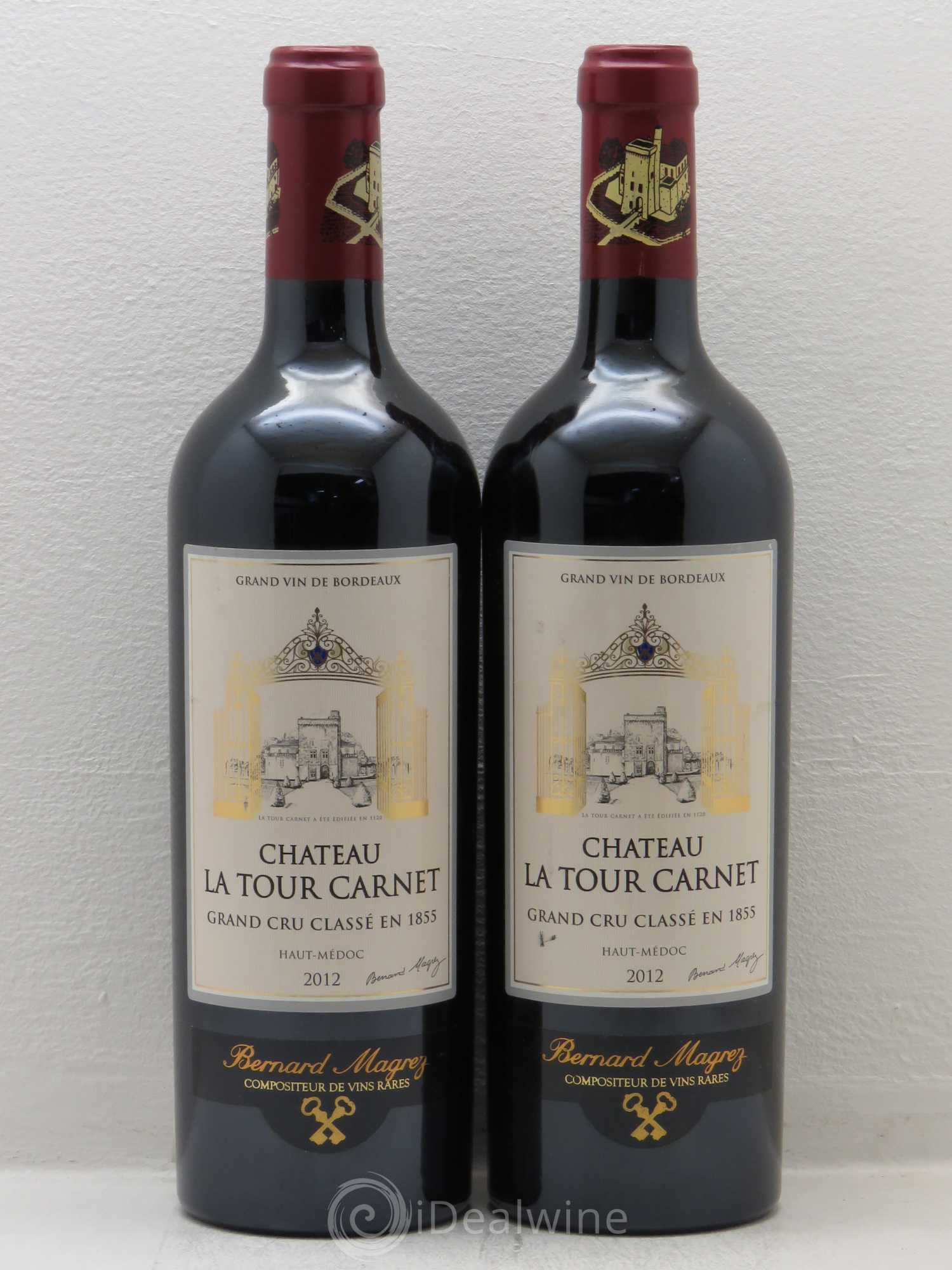 Château la Tour Carnet 4ème Grand Cru Classé 2012 - Lot de 2 bouteilles - 0