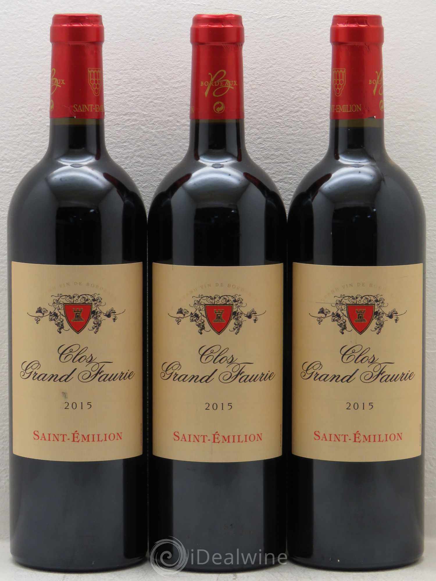 Saint-Émilion Clos Grand Faurie 2015 - Posten von 3 Flaschen - 0