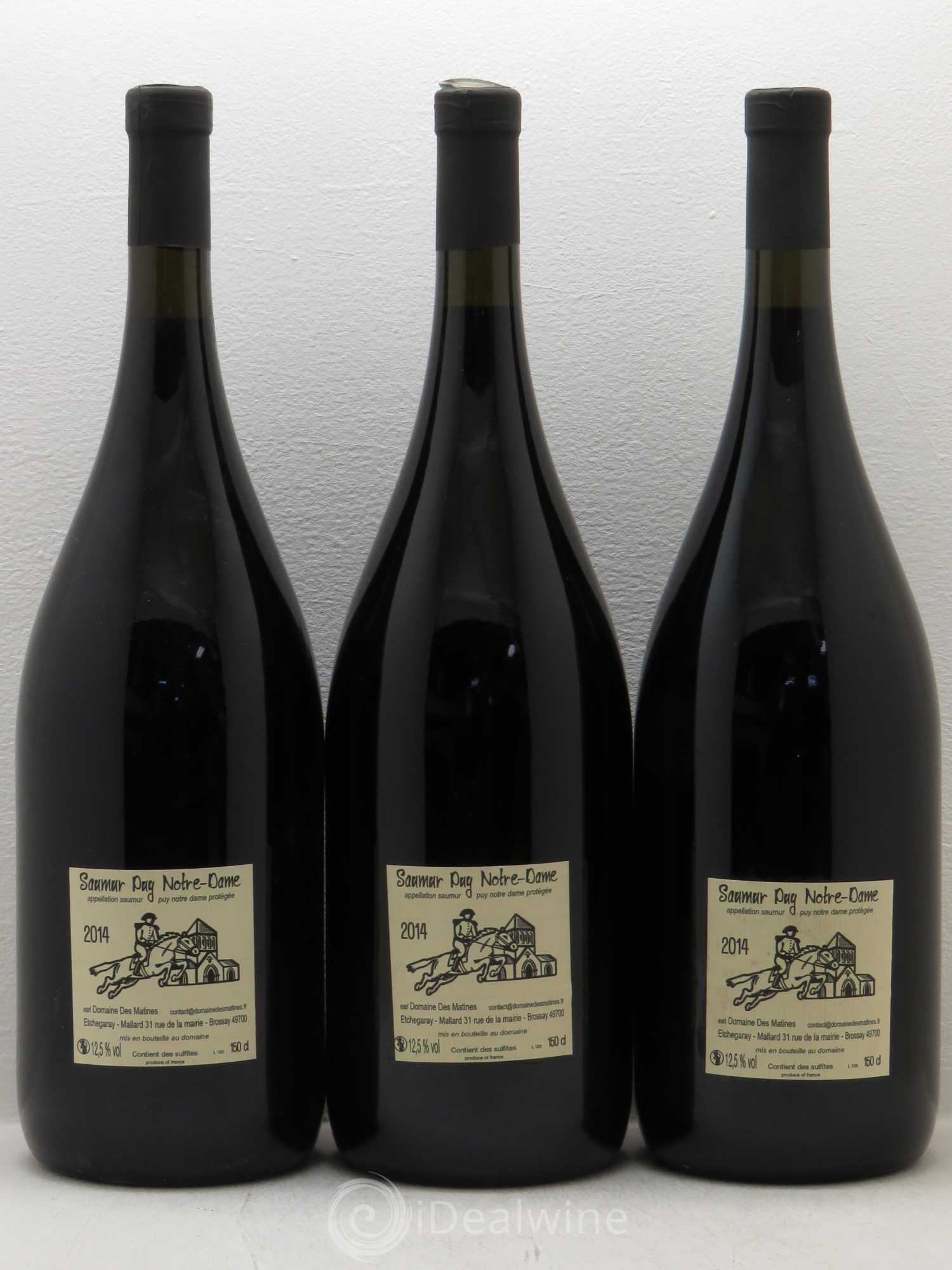 Saumur Puy Notre Dame Vieilles Vignes Domaine des Martines 2014 - Posten von 3 Magnum - 1