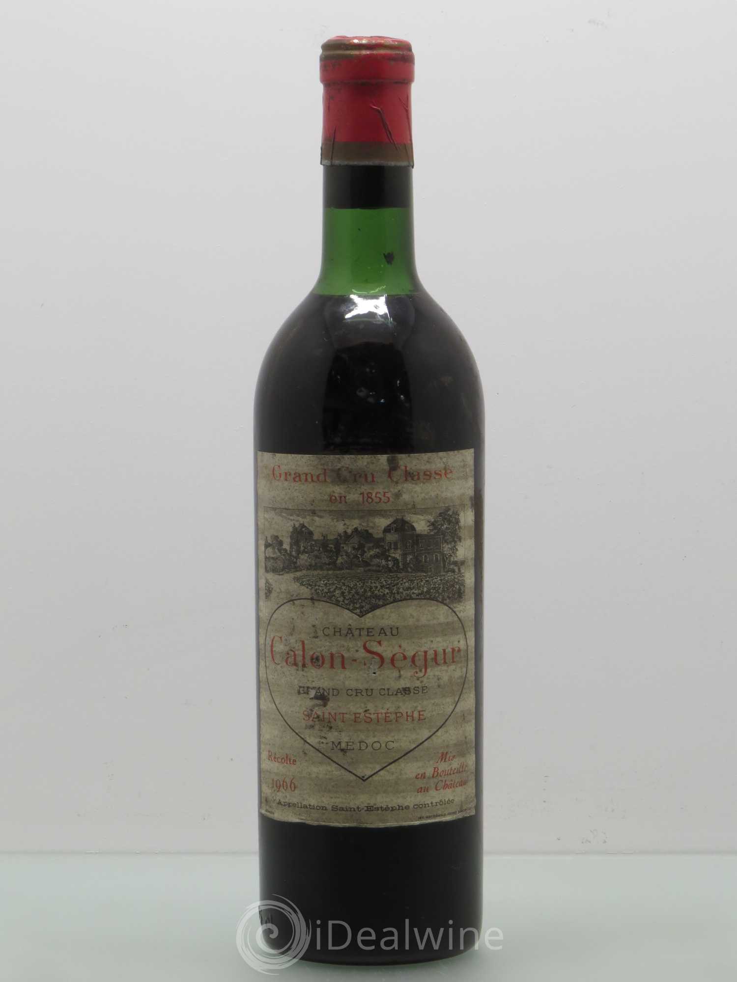 Château Calon Ségur 3ème Grand Cru Classé 1966 - Lot de 1 bouteille - 0
